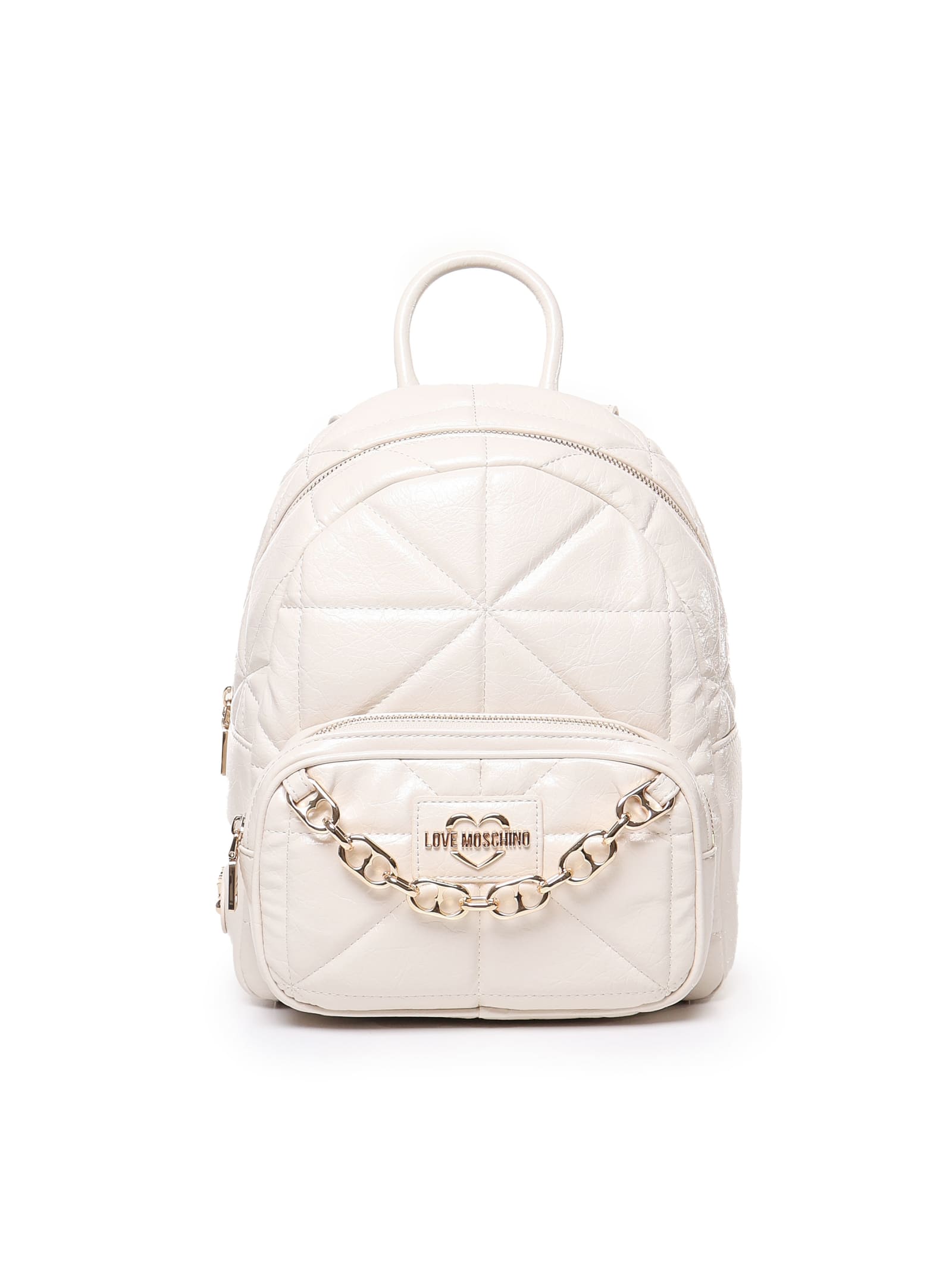 Quilted Rounded Geometric Backpack