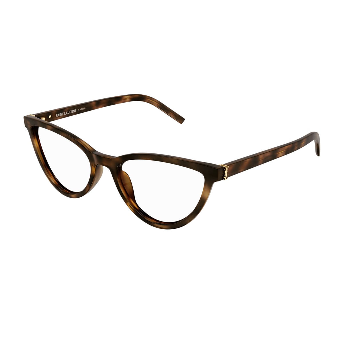 Saint Laurent Sl M138 Linea Monogram 003 Havana Chiaro Glasses In Black