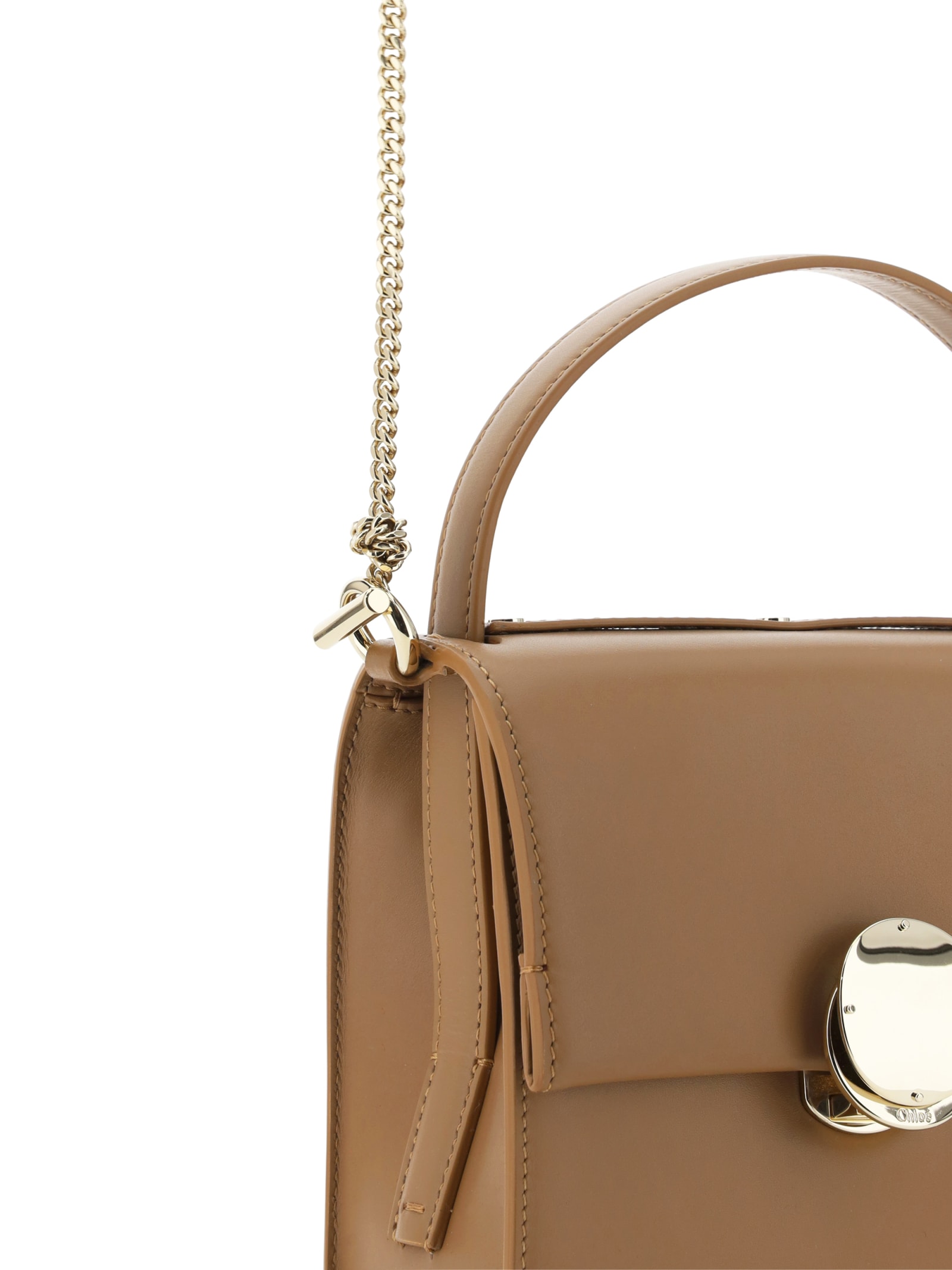 Shop Chloé Penelope Handbag In Desert Beige