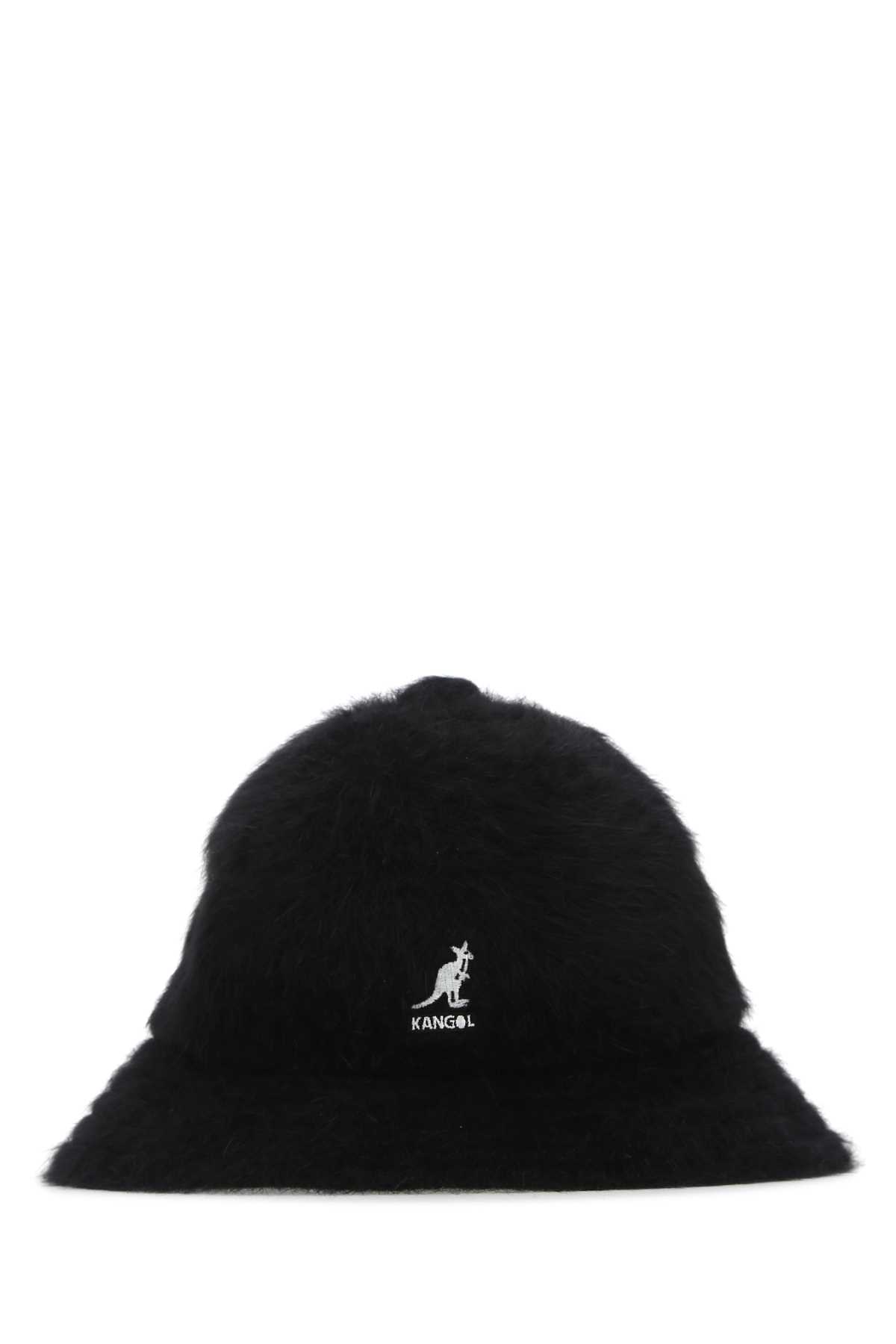 Black Angora Blend Furgora Casual Hat