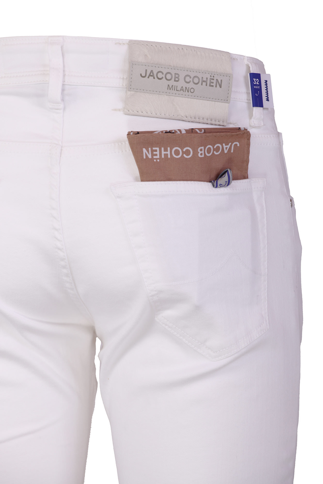 Shop Jacob Cohen Jeans White In Bianco