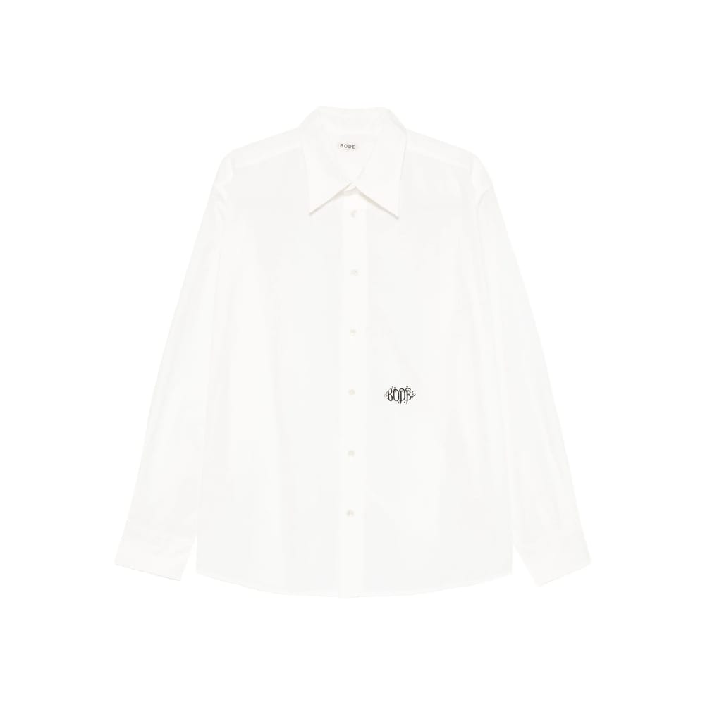 Bode Logo-print Shirt In White