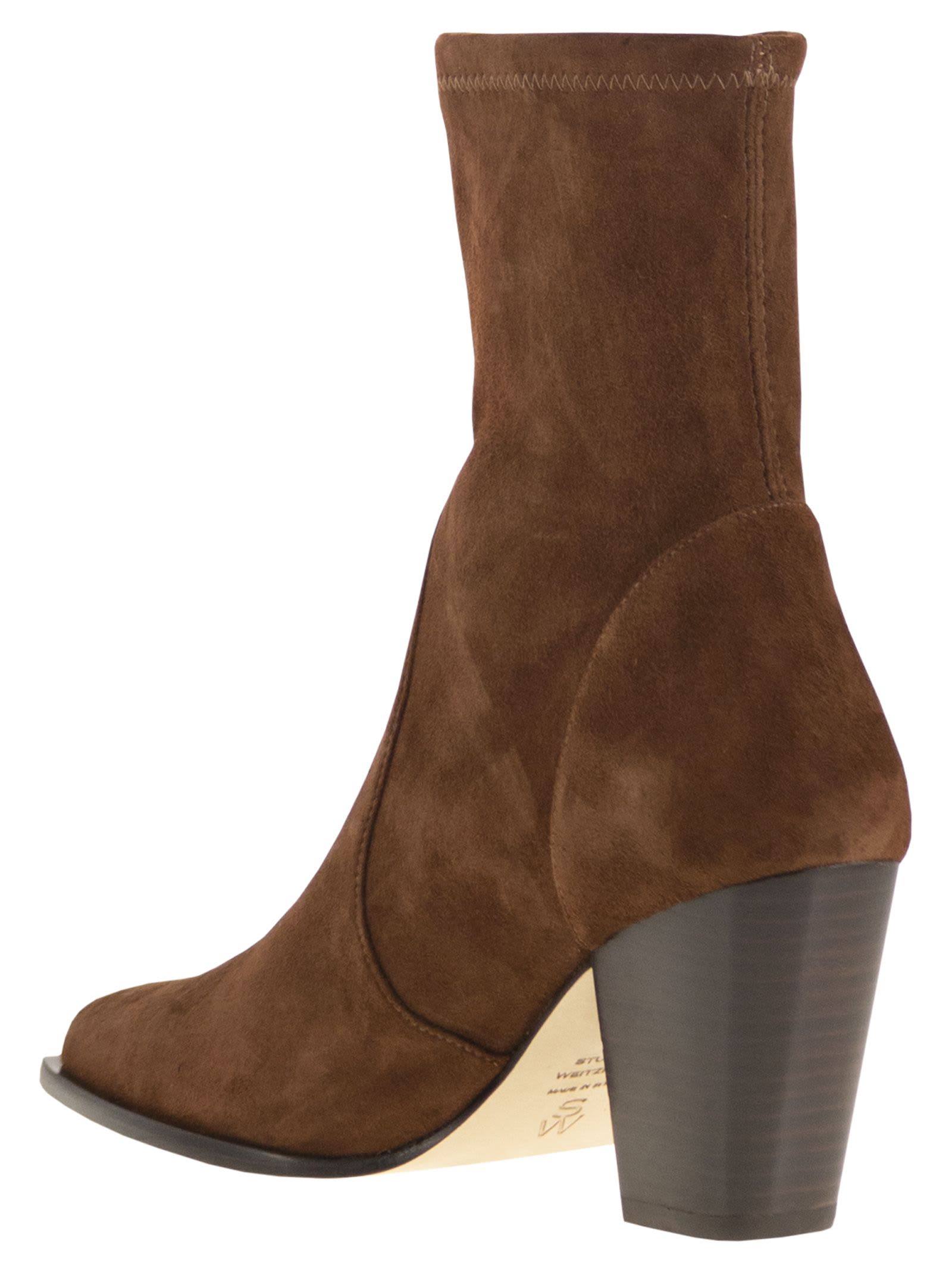 Stuart Weitzman Jolene - Suede Ankle Boots In Brown