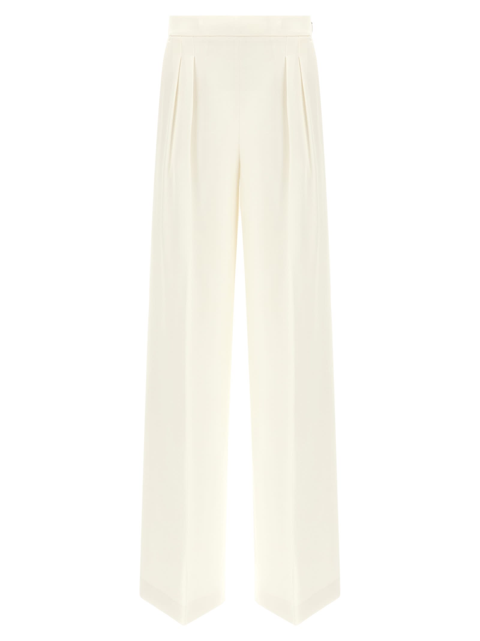 Twinset Crêpe Pants In White