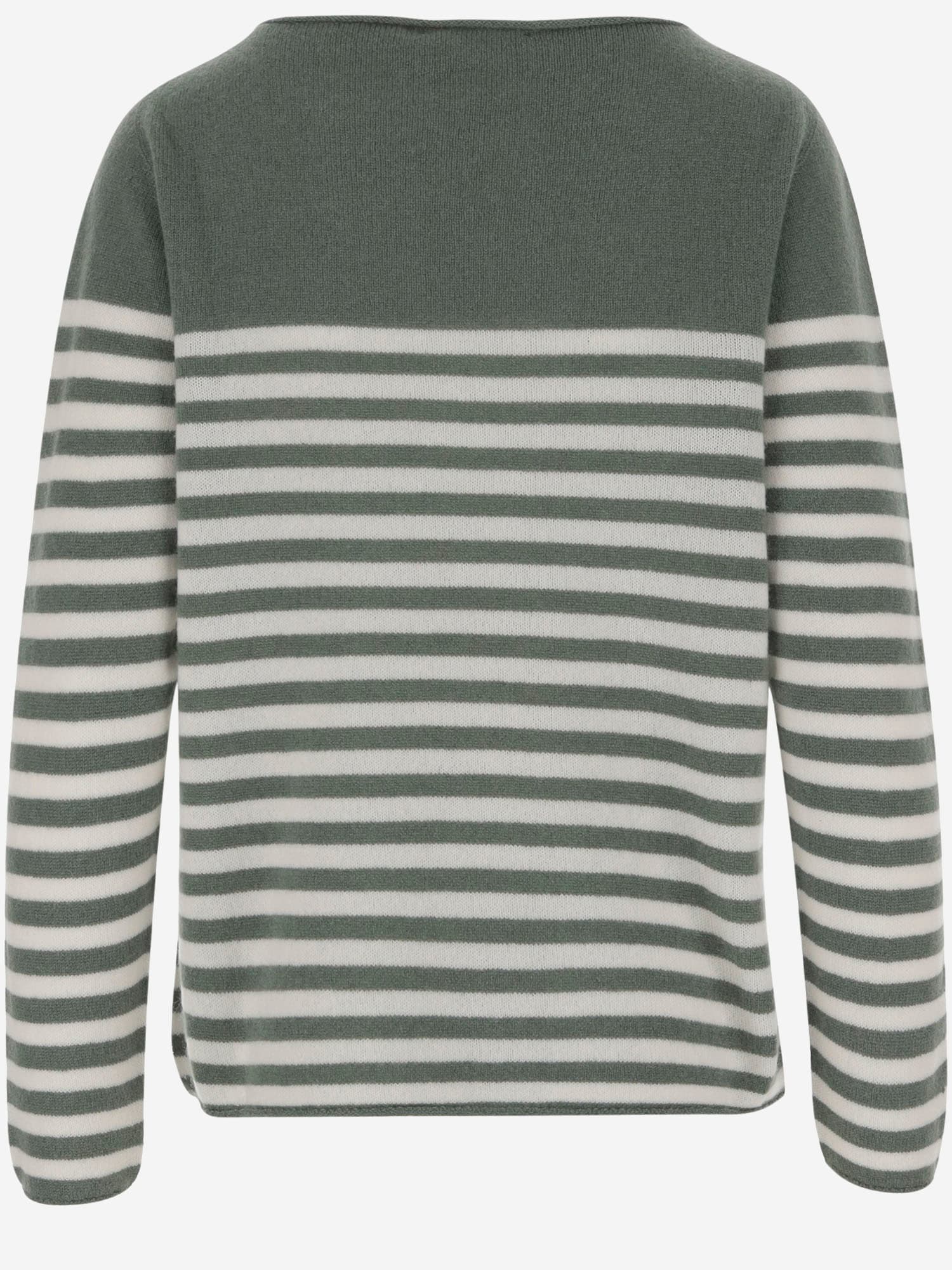 Bruno Manetti Cashmere Sweater With Striped Pattern
