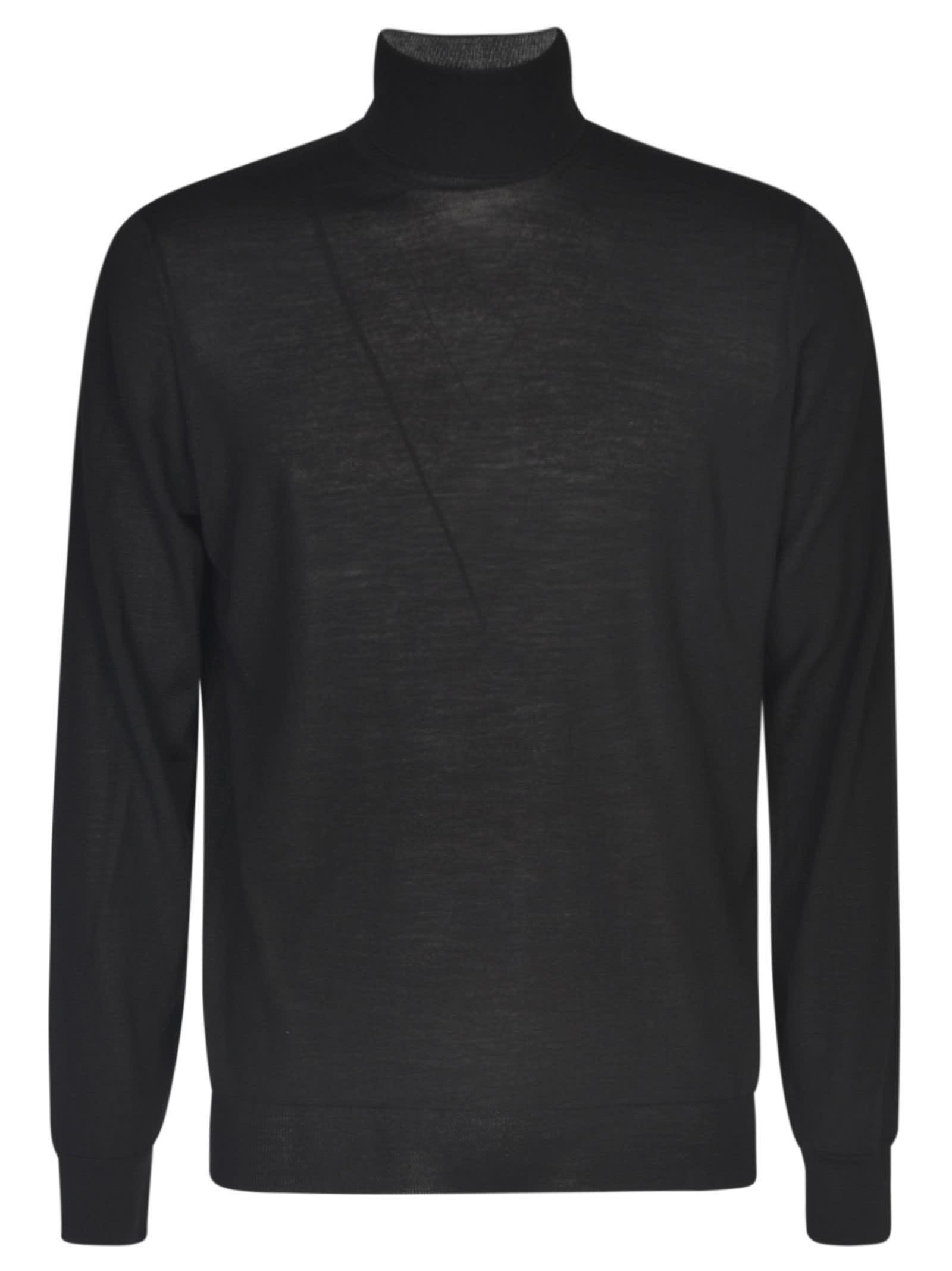 Shop Drumohr Turtleneck Sweater In Black