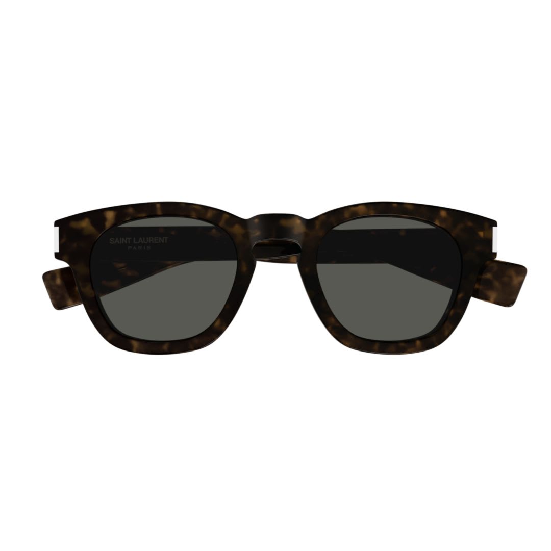 Saint Laurent Sl 746-002 Havana-havana-grey In Havana-havana-grey