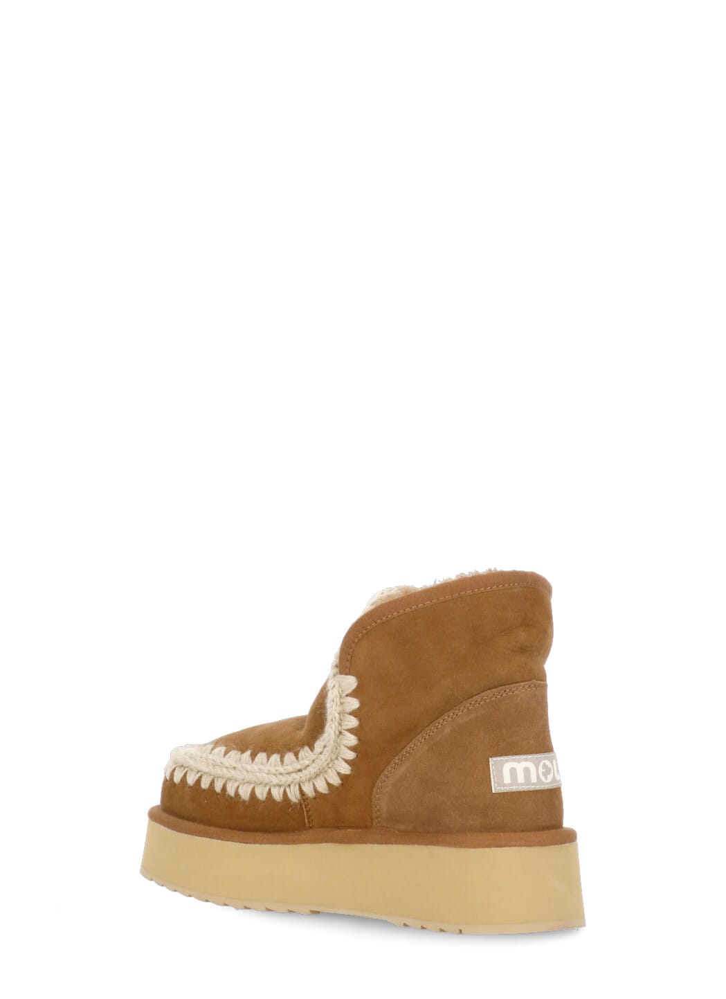 Shop Mou Mini Eskimo Platform Boots In Brown