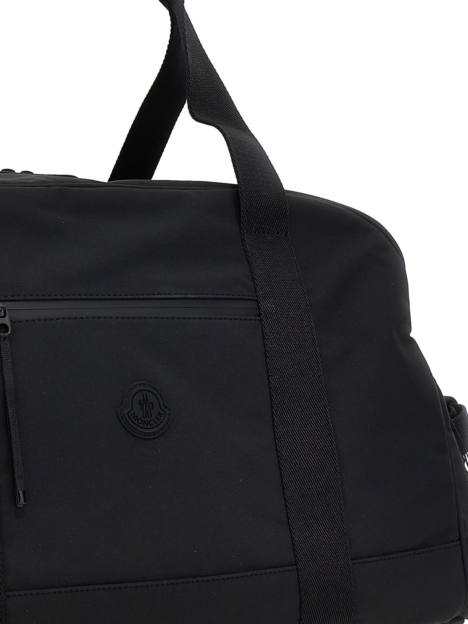 Shop Moncler Alchemy Gym Duffel Bag In Black