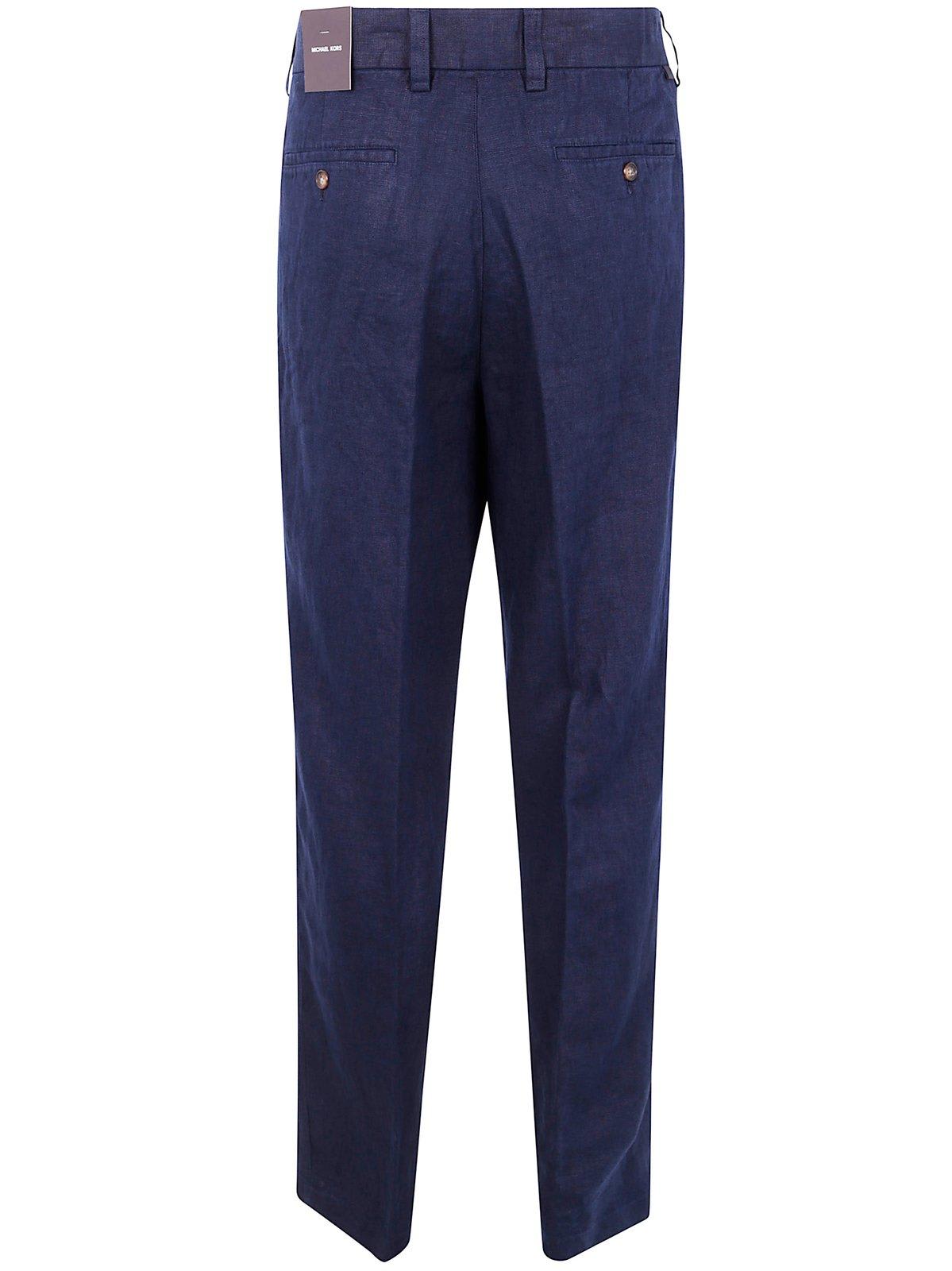 Michael Kors Linen Straight Chino Pants Clothing