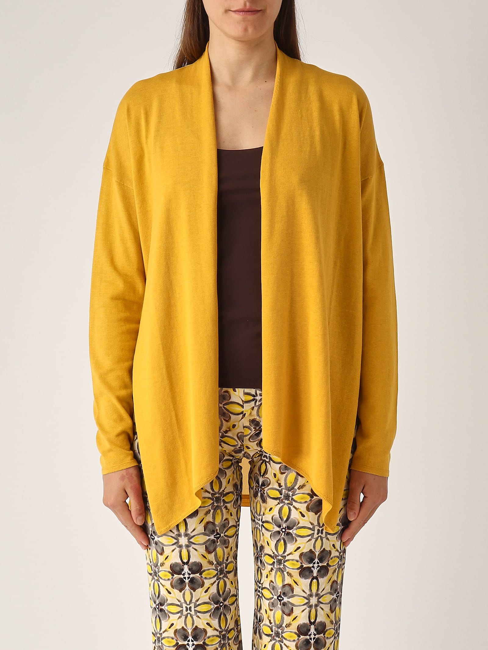 Maliparmi Seta Cardigan In Yellow