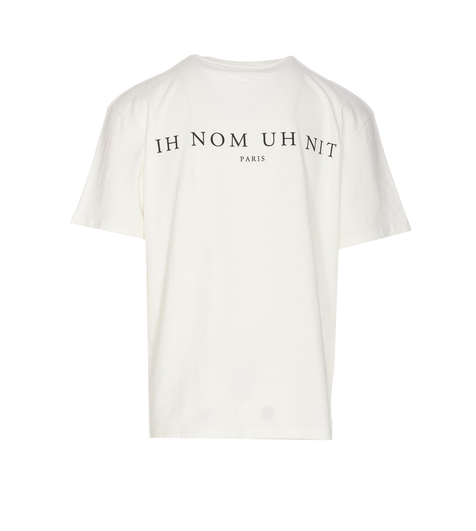 Shop Ih Nom Uh Nit Logo T-shirt With Newspaper Mask In White