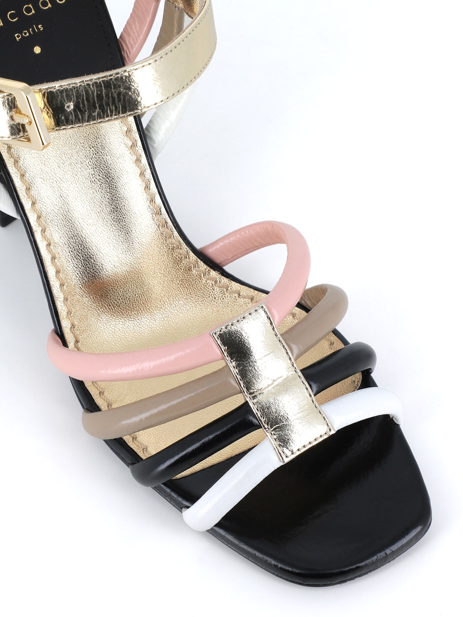 Laurence Dacade Sandal Camila In Nero/multicolor