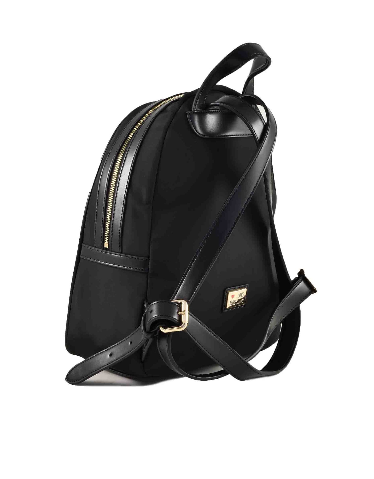 Shop Love Moschino Womens Black Backpack