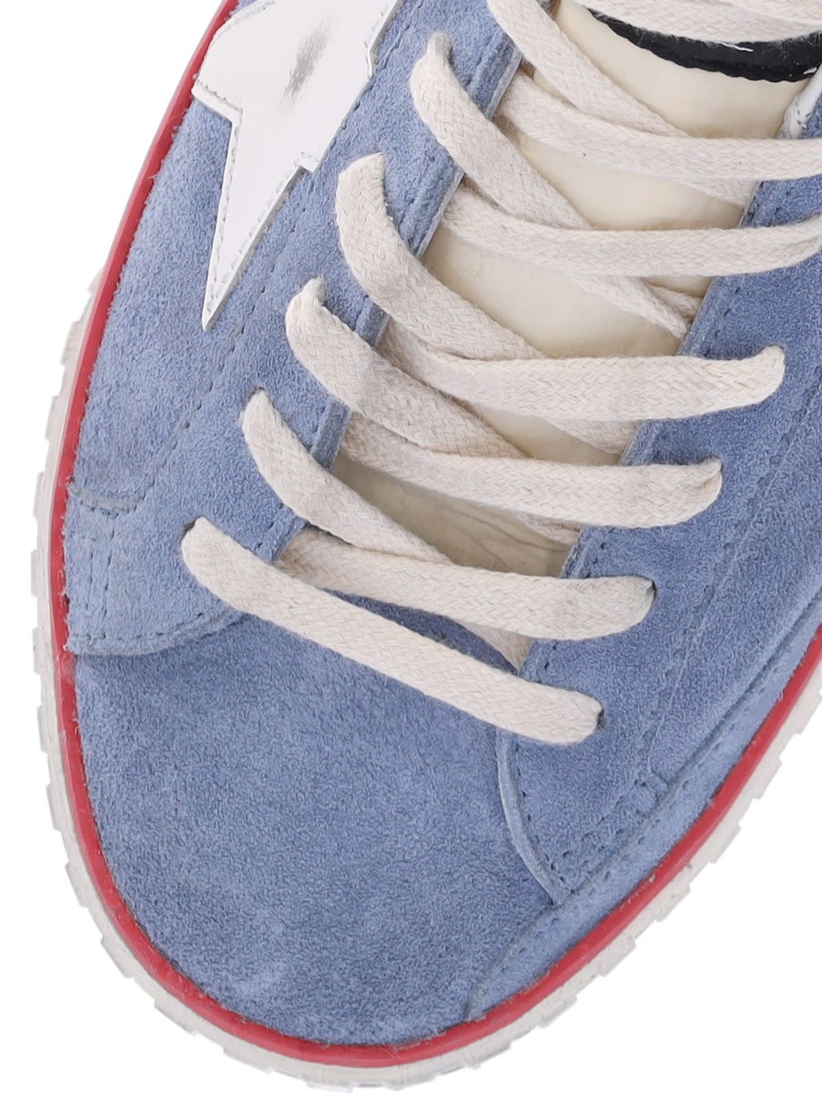 Shop Golden Goose Super Star Sneakers In Blue