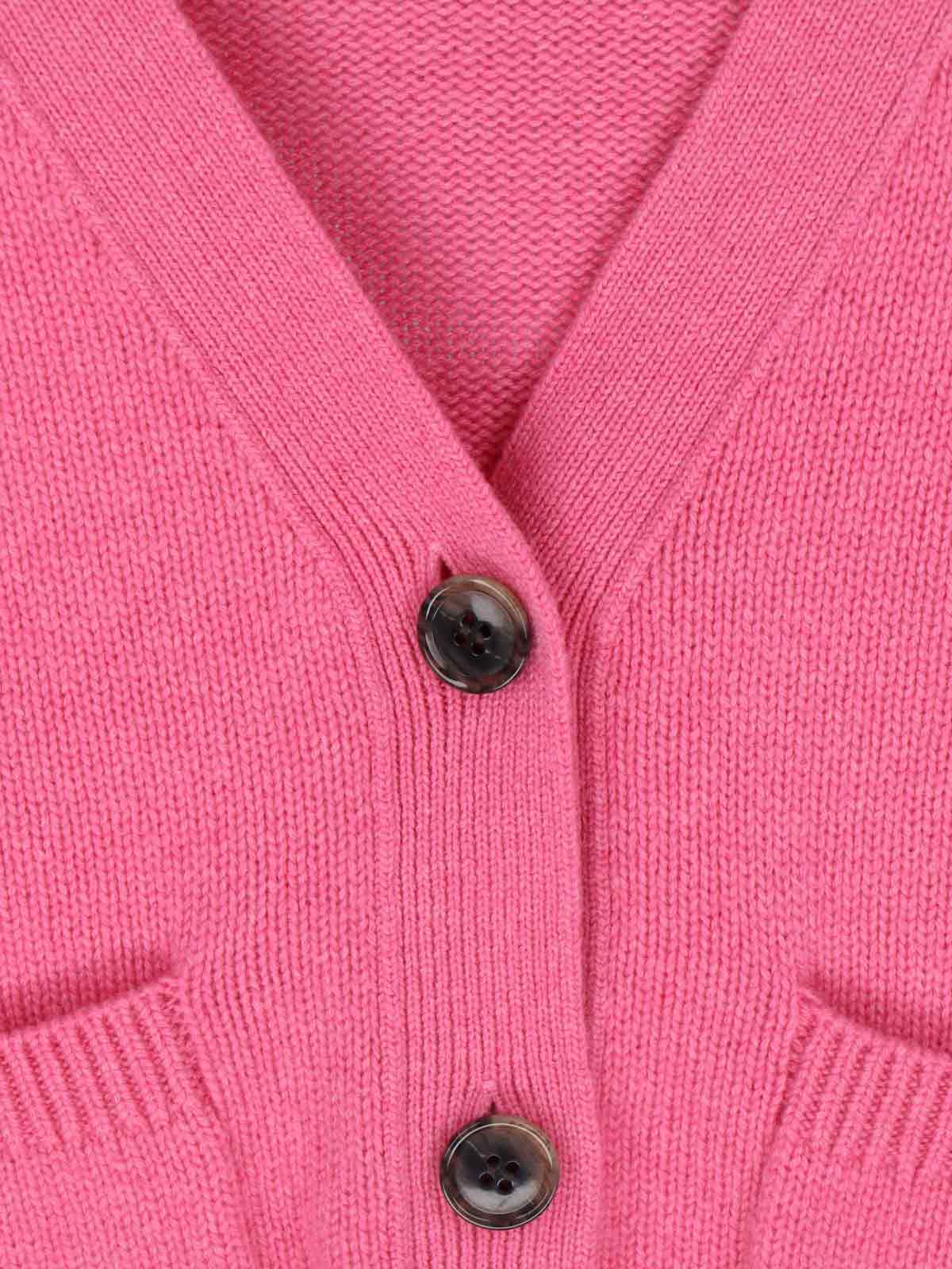 Lisa Yang Oversized Crewneck Knitwear Long Sleeves In Pink
