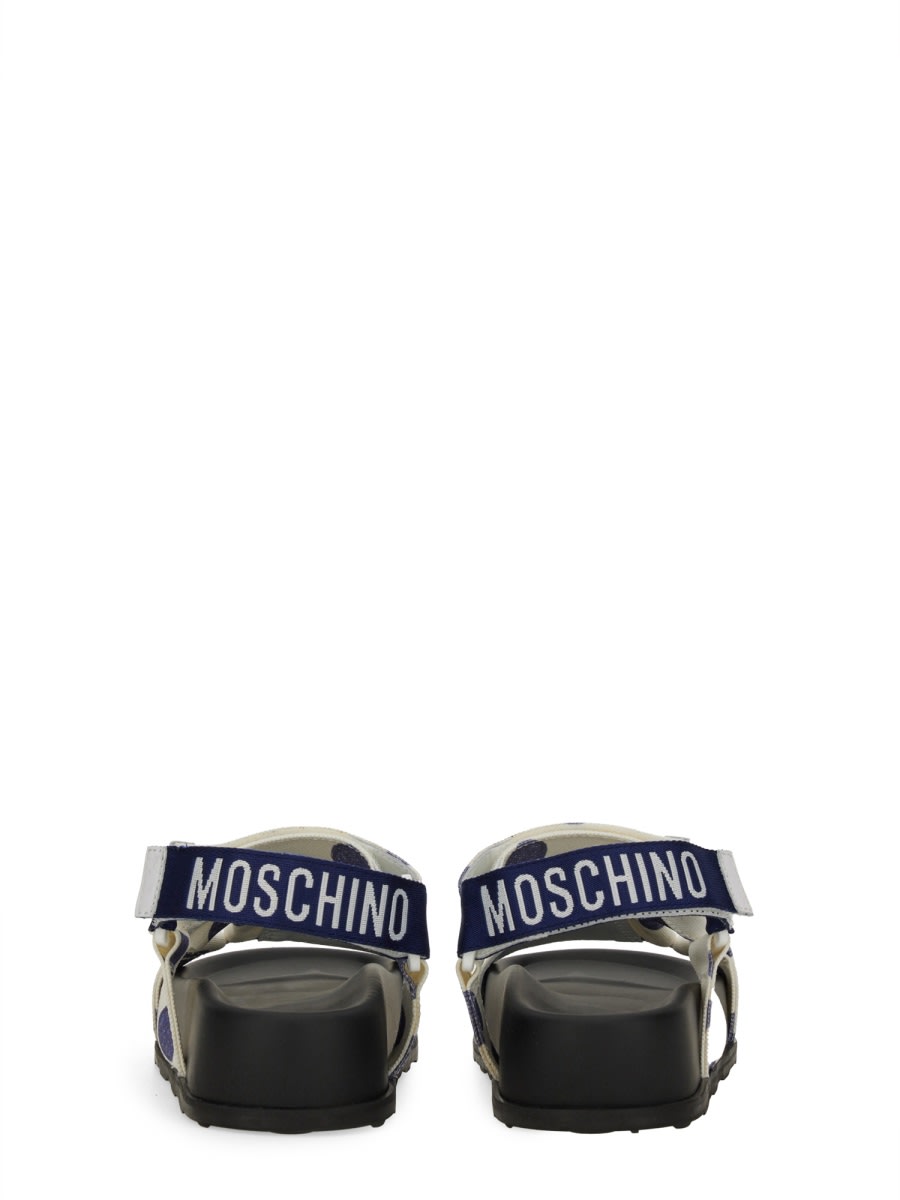 Shop Moschino Sandal With Logo