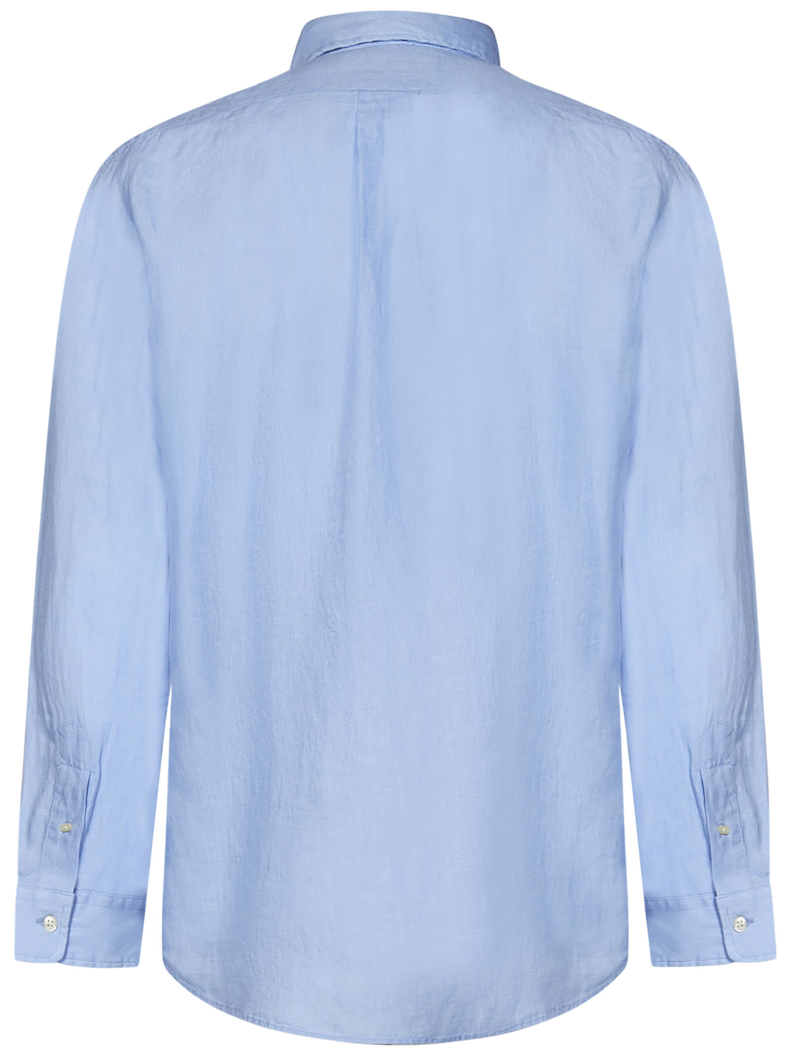 Shop Ralph Lauren Shirt In Blue Hyacinth