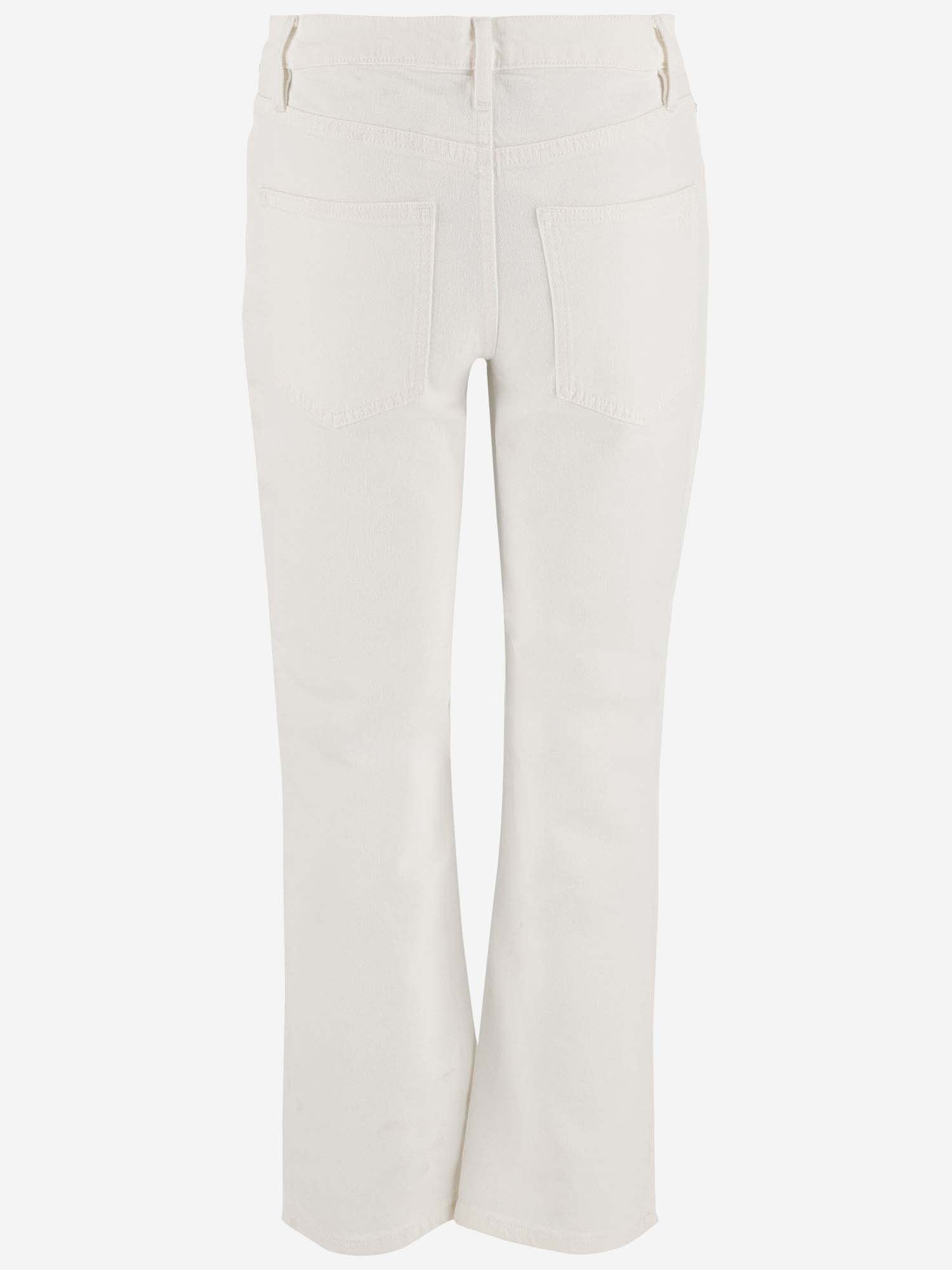 Shop Tory Burch Stretch Denim Jeans In White
