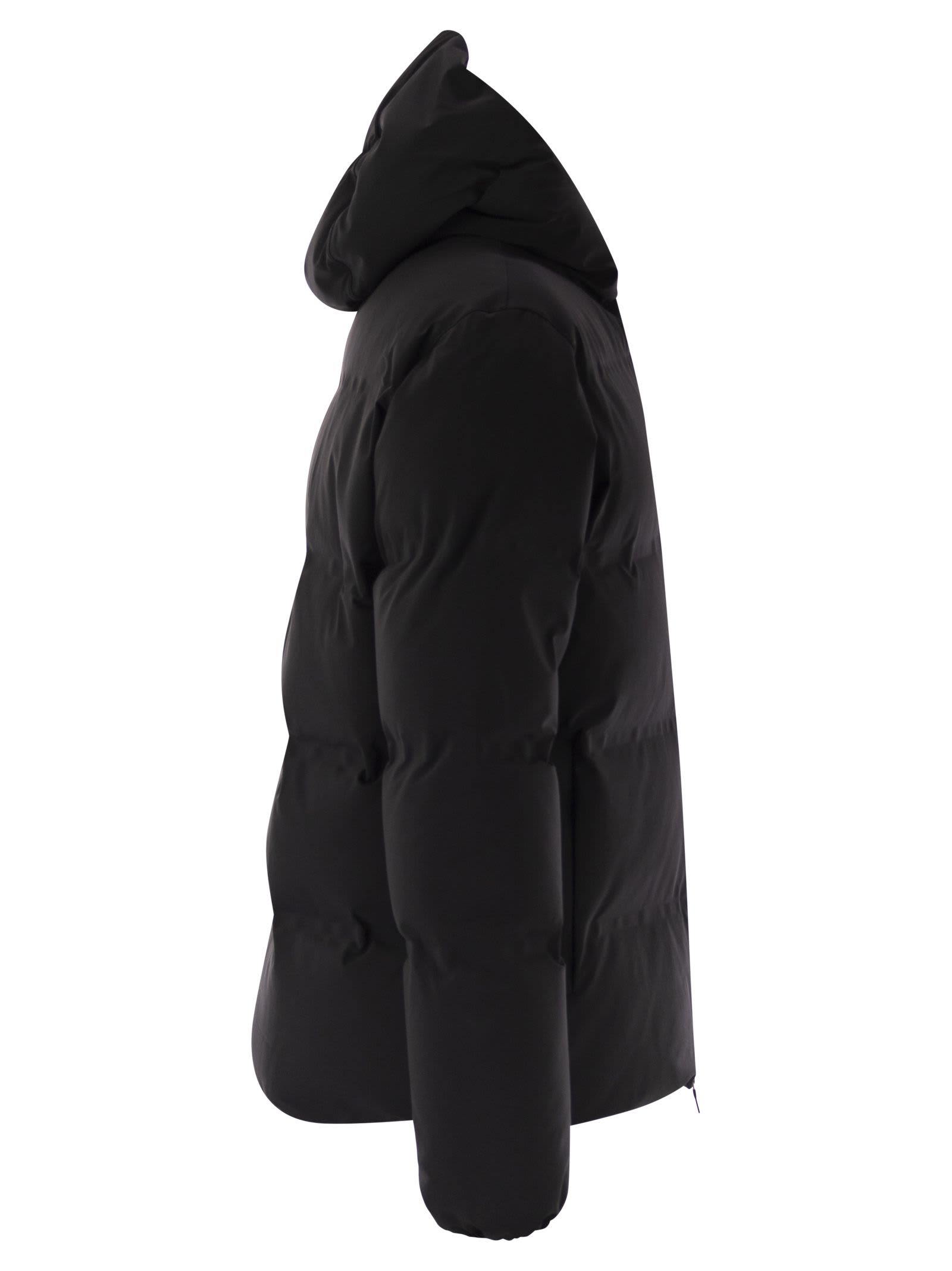 Herno Men New Impact Down Jacket With Hood In Black