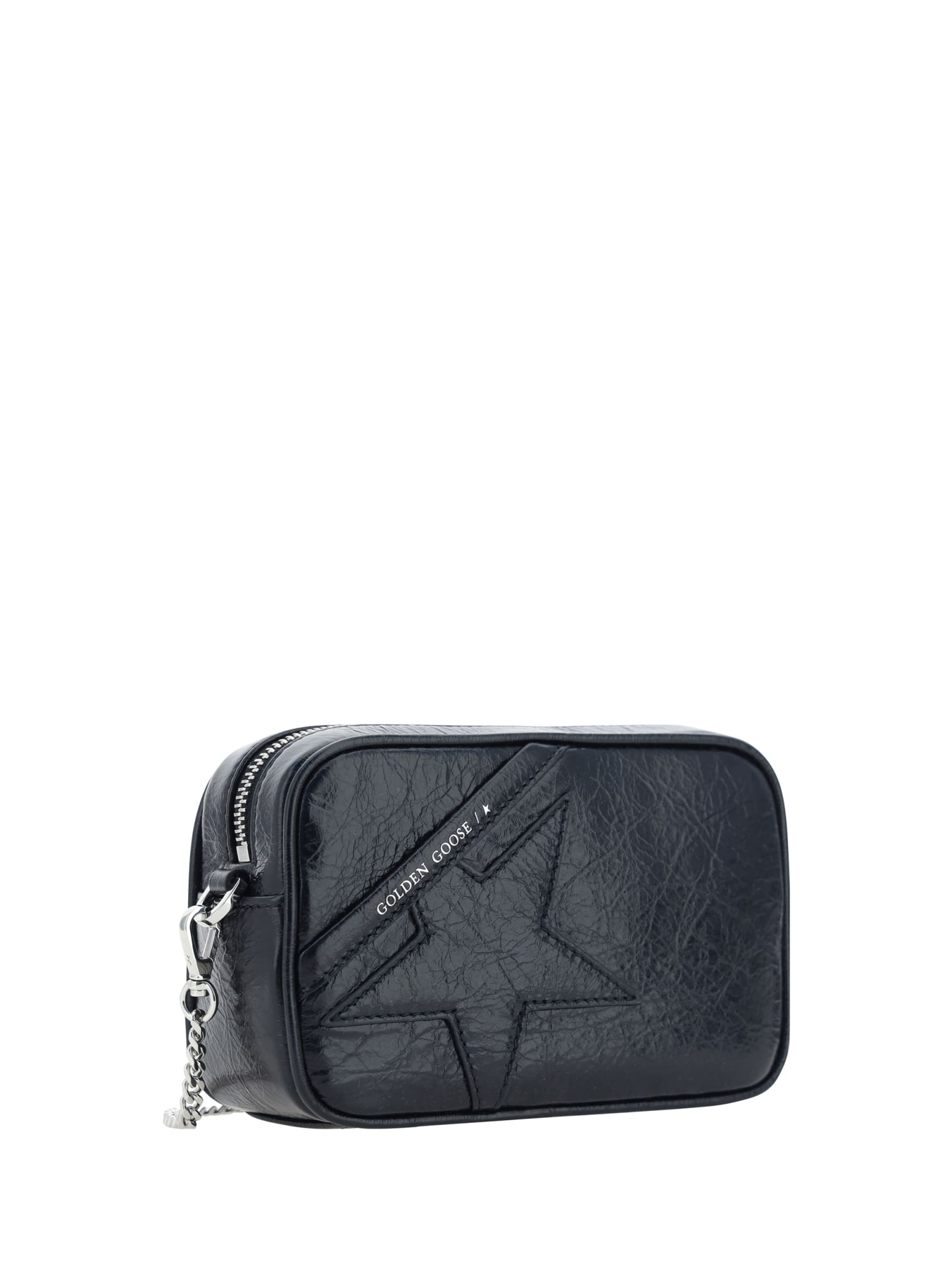 Shop Golden Goose Mini Star Shoulder Bag In Black