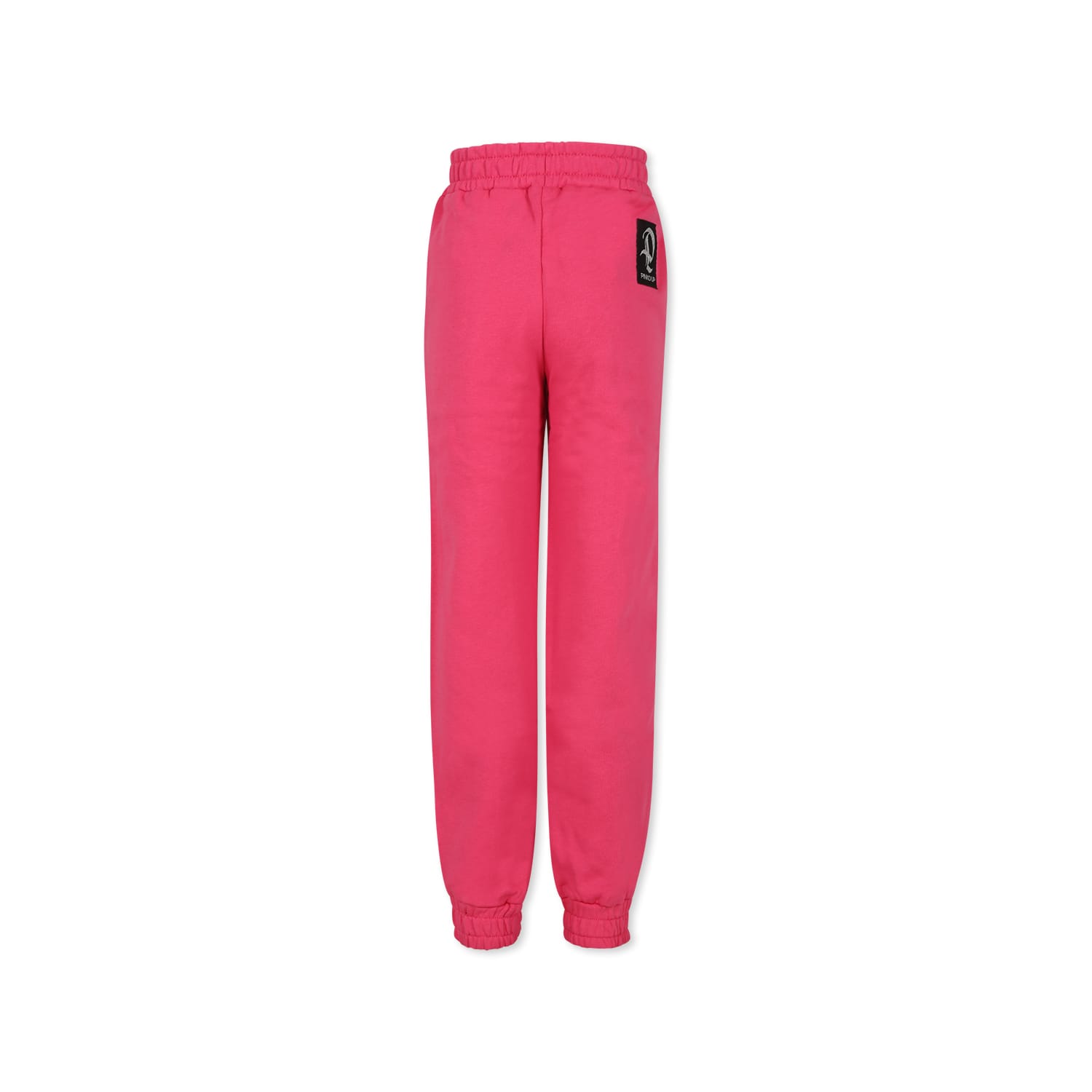 Pinko Fuchsia Trousers For Girl With Logo In Fuchsia
