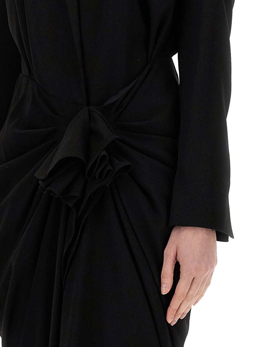 Shop Dries Van Noten Midi Dress In Black