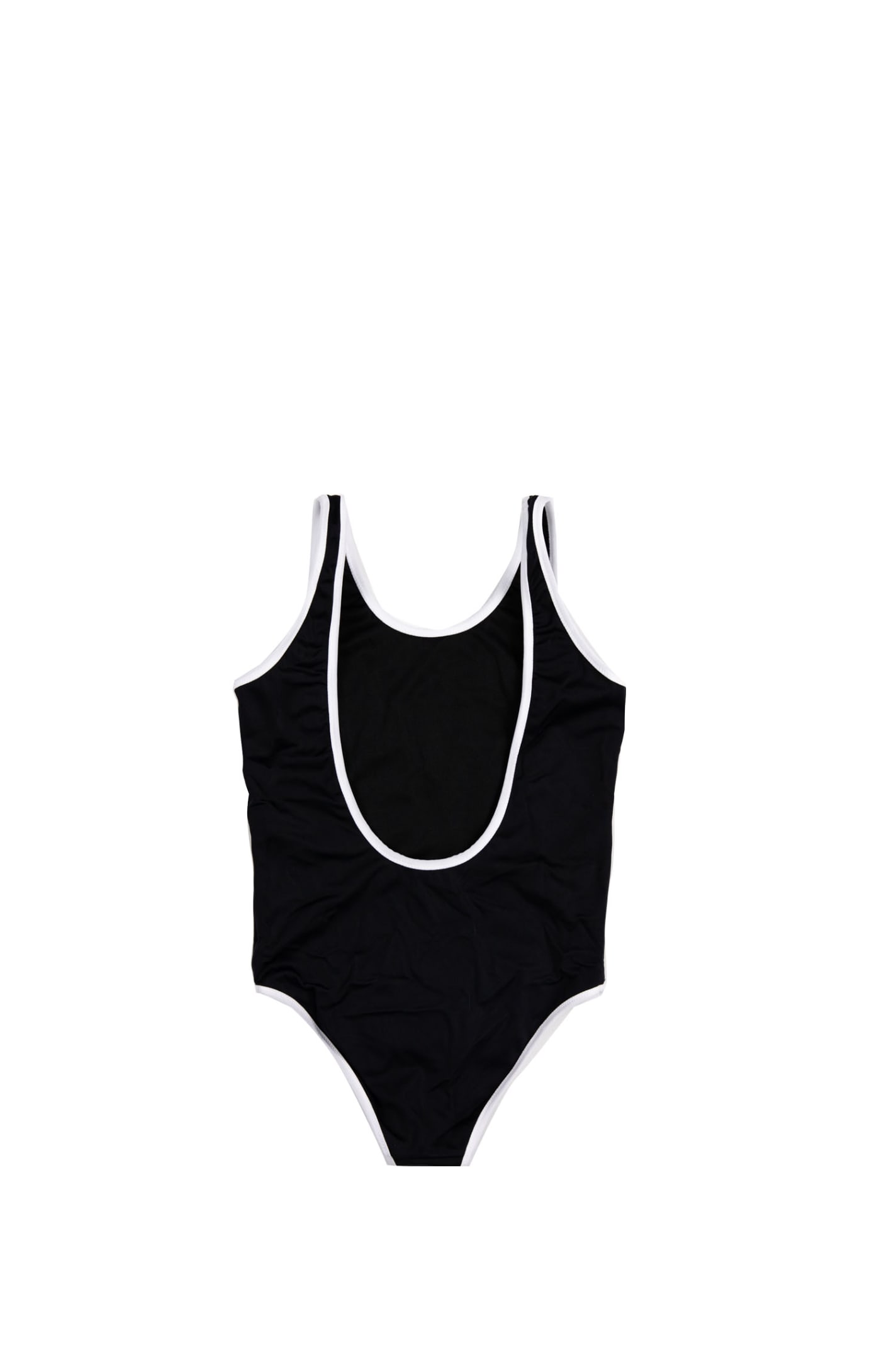 Shop Balmain Lycra Swimsuit In Back