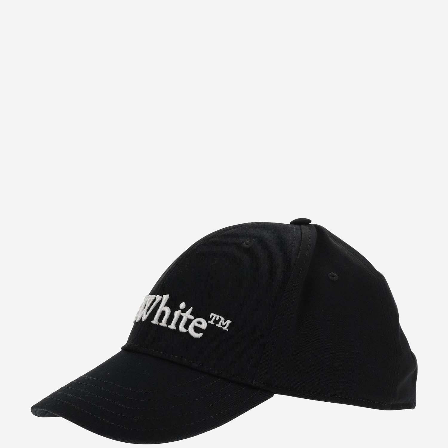 Shop Off-white Canvas Hat With Logo In Black