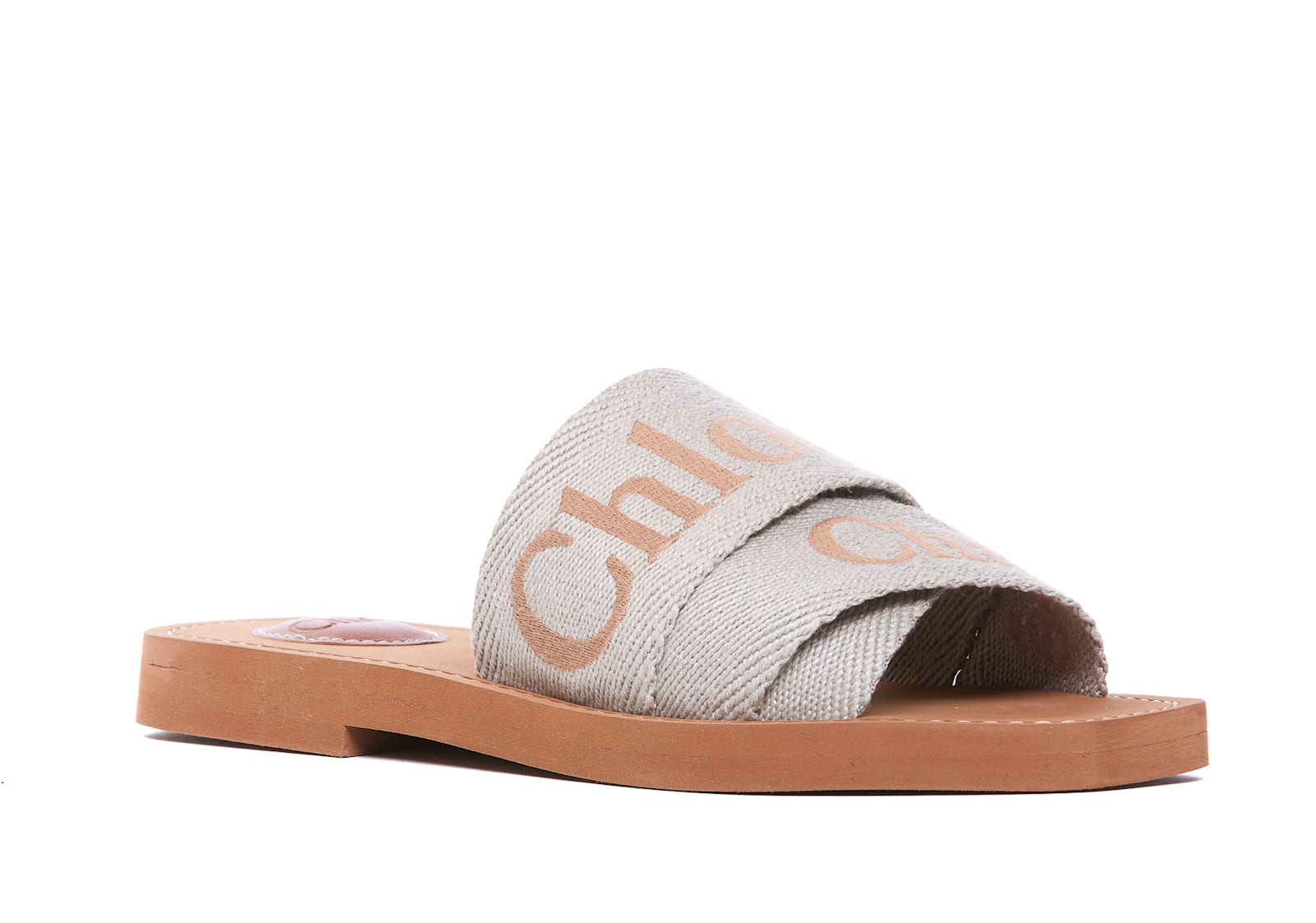 Shop Chloé Woody Slide Sandals In Green