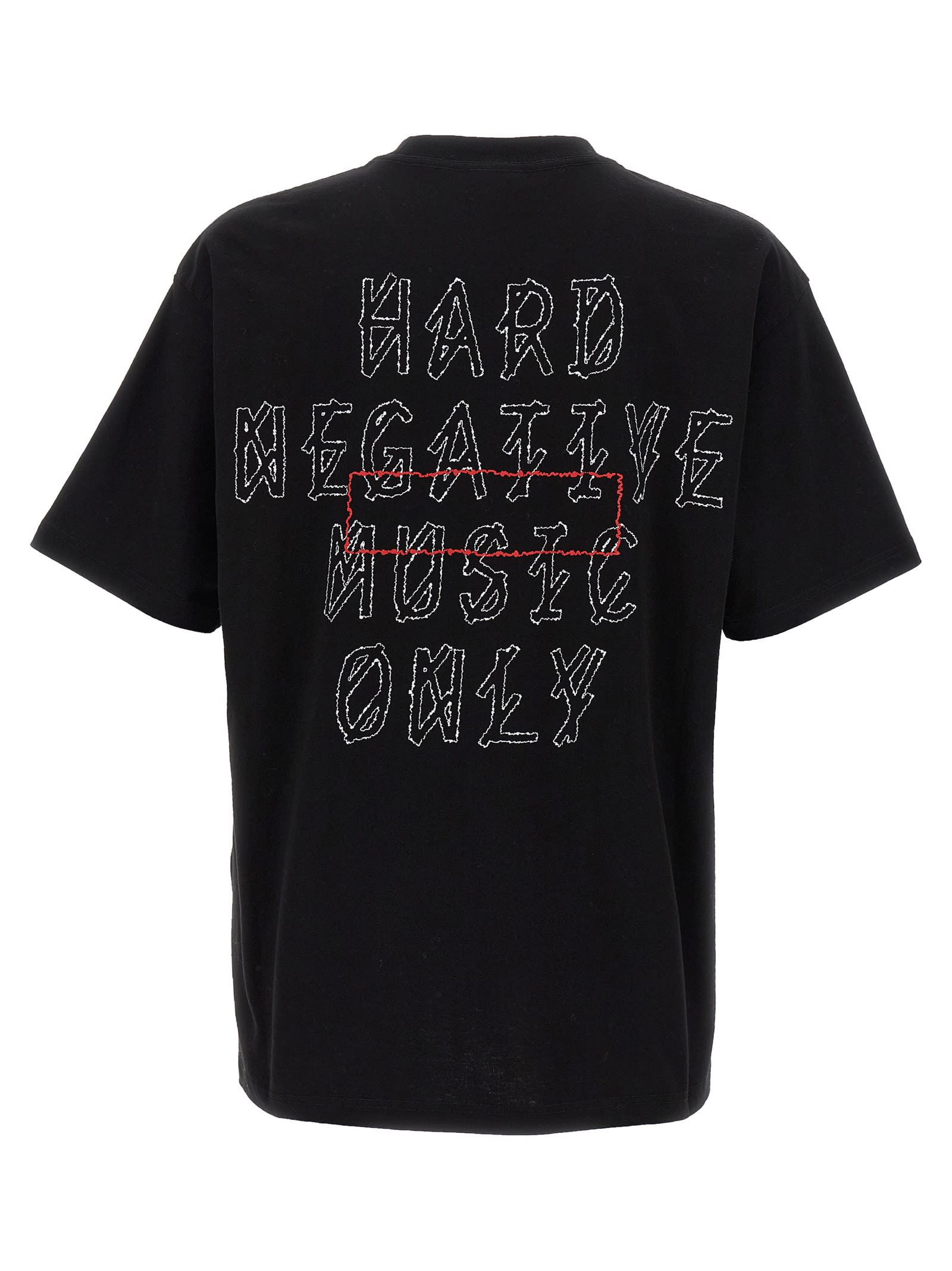44 Label Group Cotton T-shirt With Print In Black