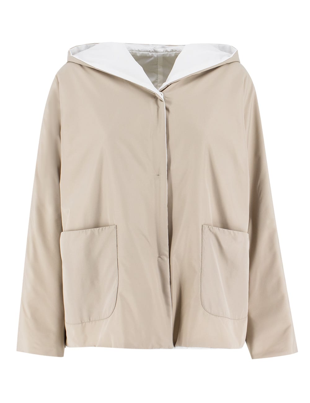 Le Tricot Perugia Jacket In Beige_white