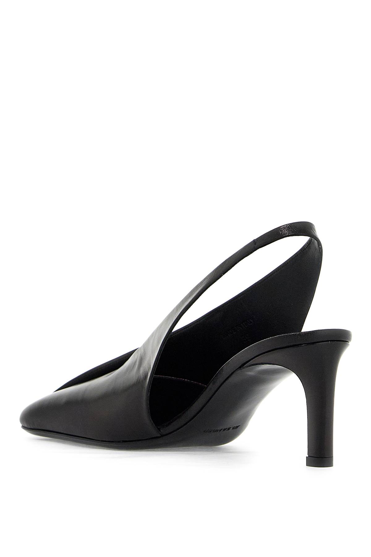 Jil Sander 75mm Square-toe Leather Pumps In Black (black)