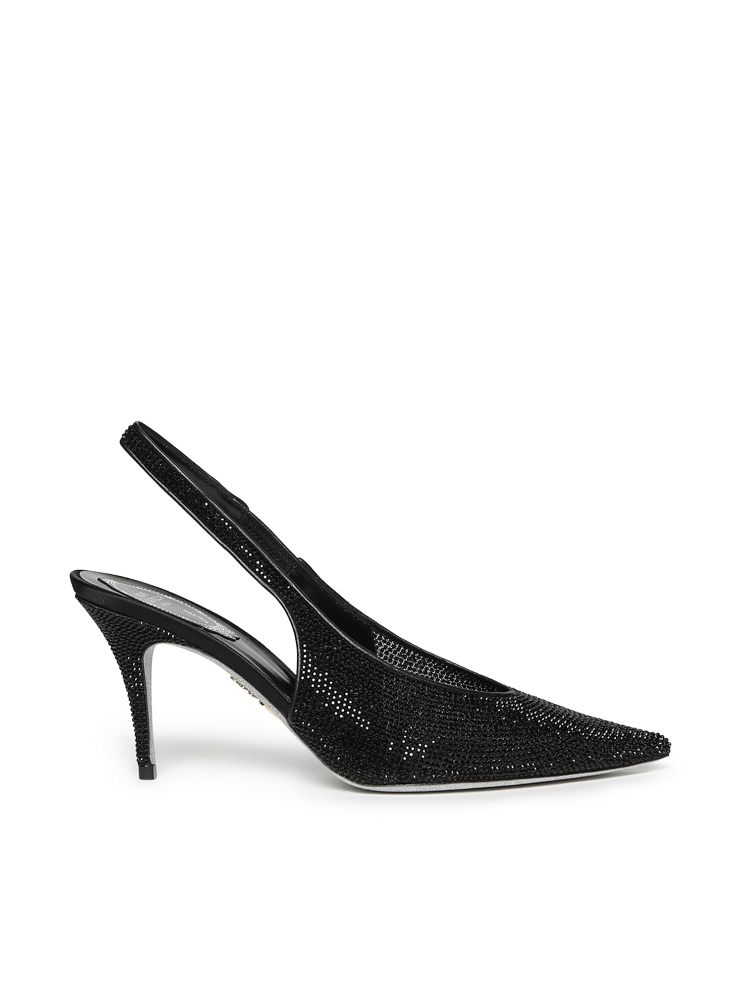 René Caovilla Jinny Slingback In Black