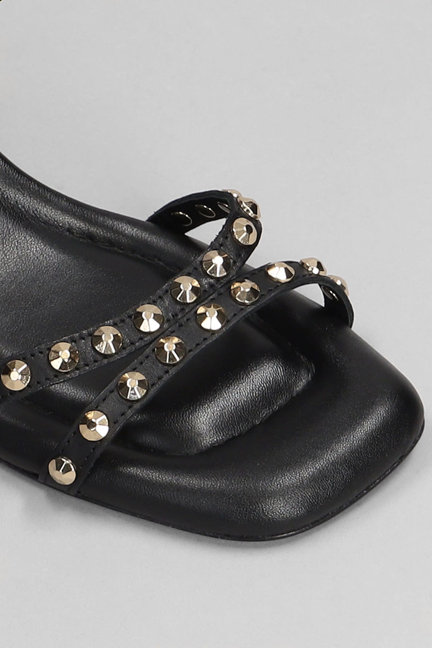 Shop Ash Jody Sandals In Black Leather
