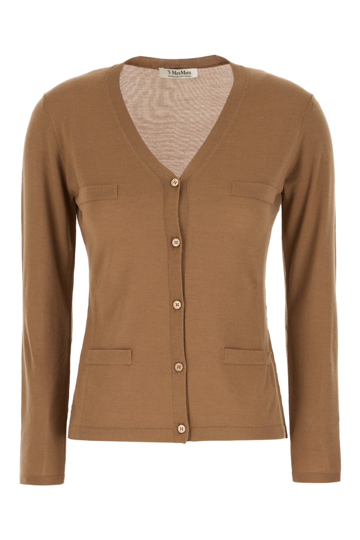 's Max Mara Camel Wool Cardigan In Cammello