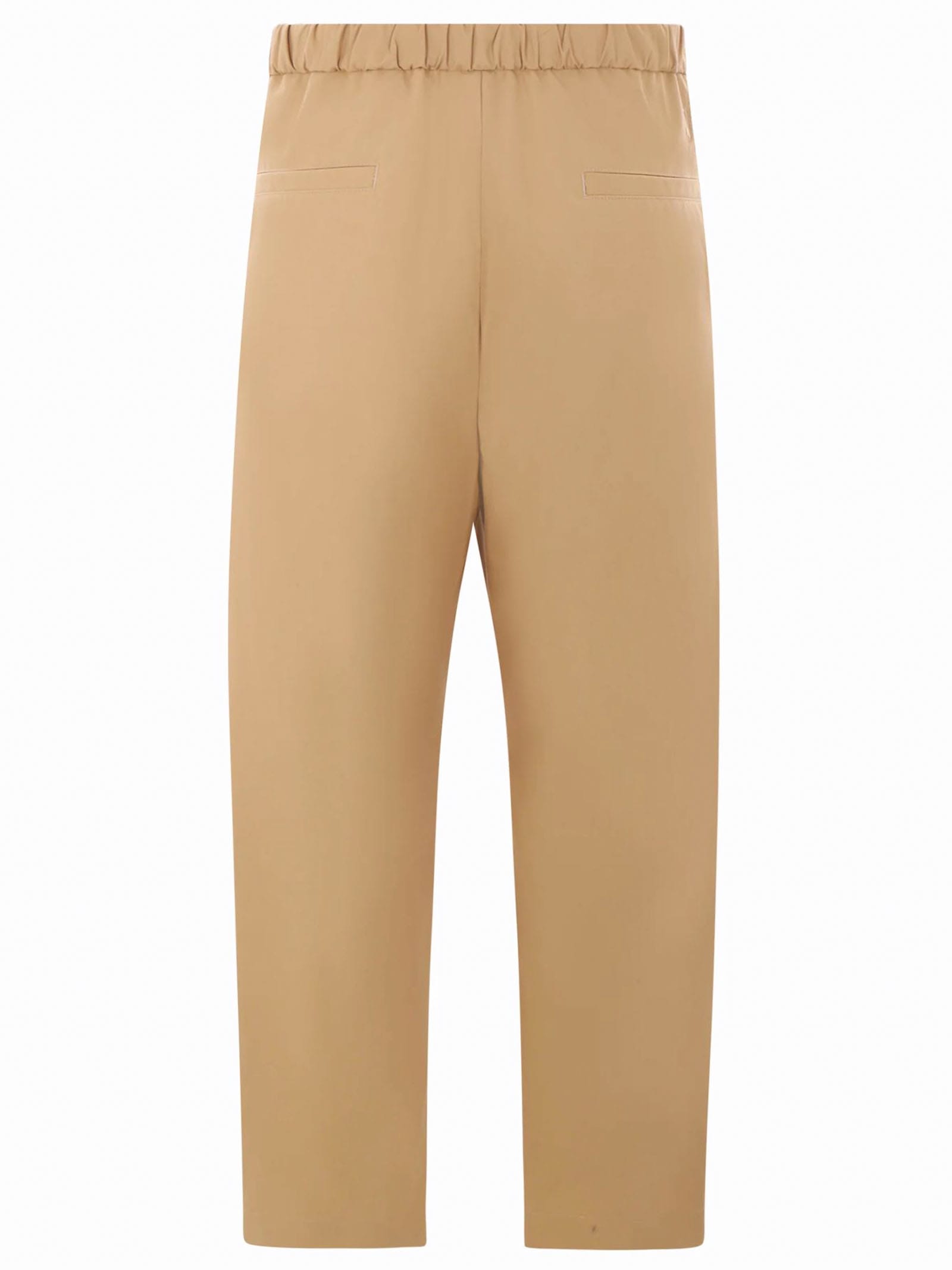 Shop Jil Sander Trousers Beige