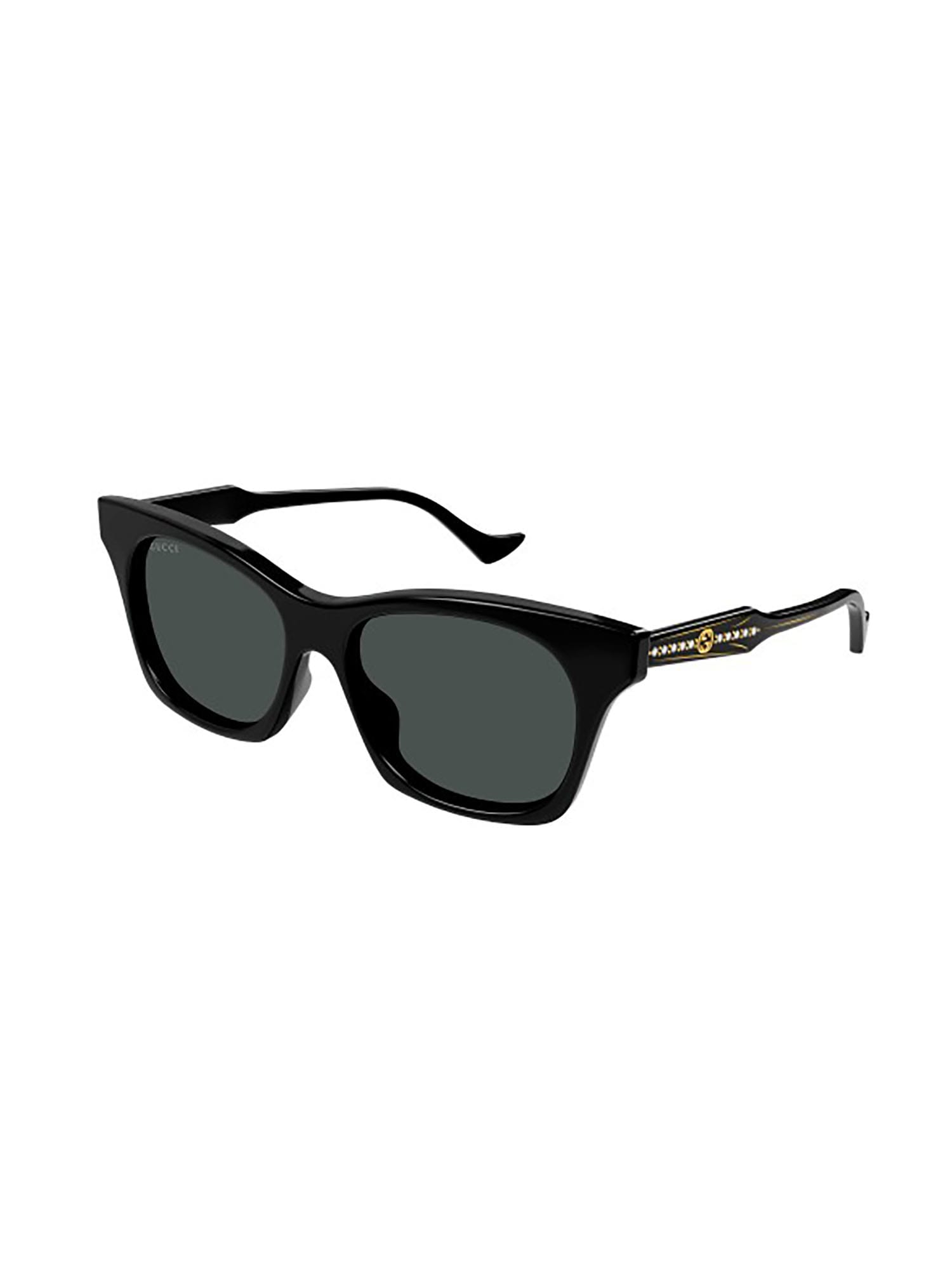Shop Gucci Gg1299s Sunglasses In Black Black Grey