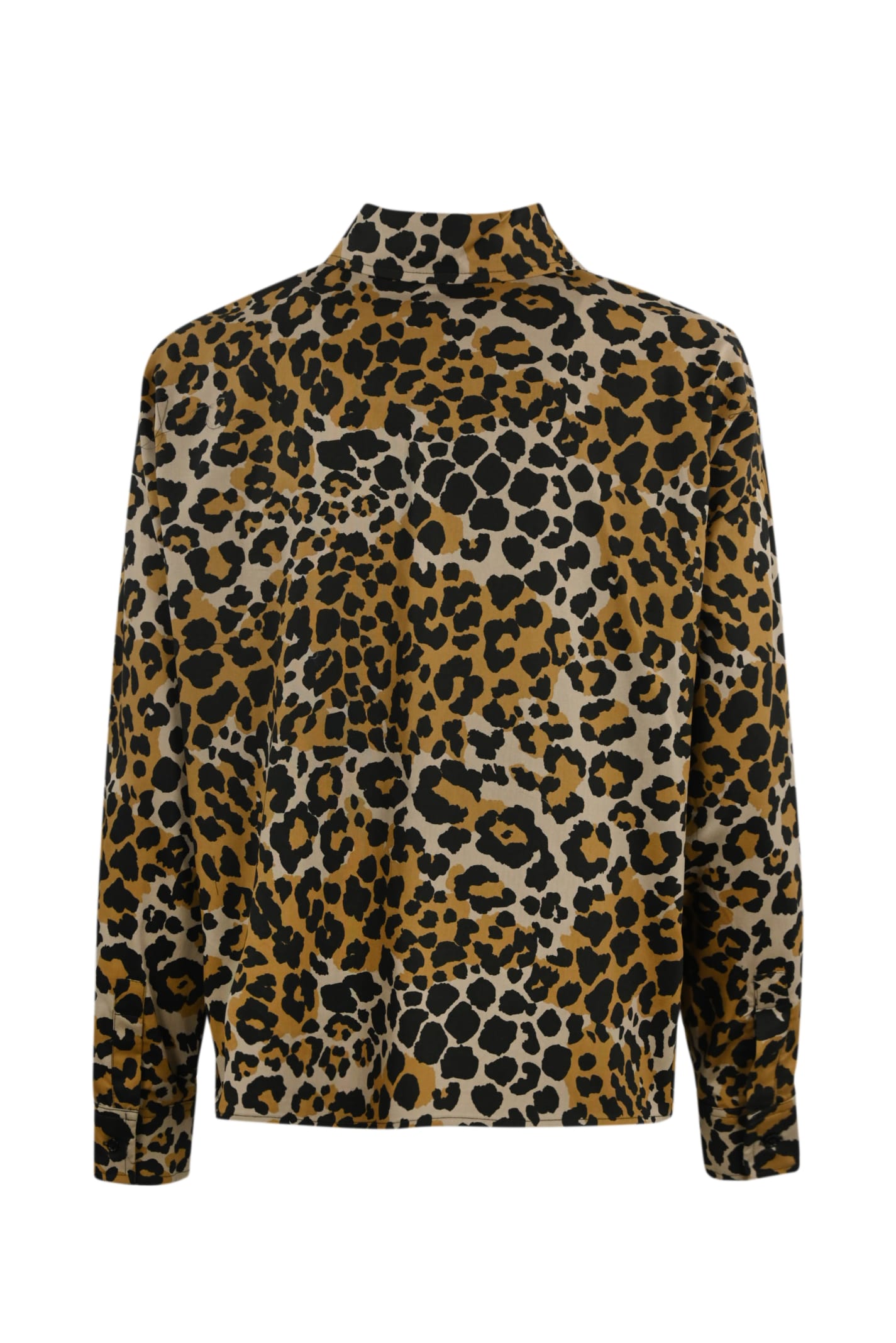 Shop Weekend Max Mara Tennis Cotton Twill Shirt In Leopard