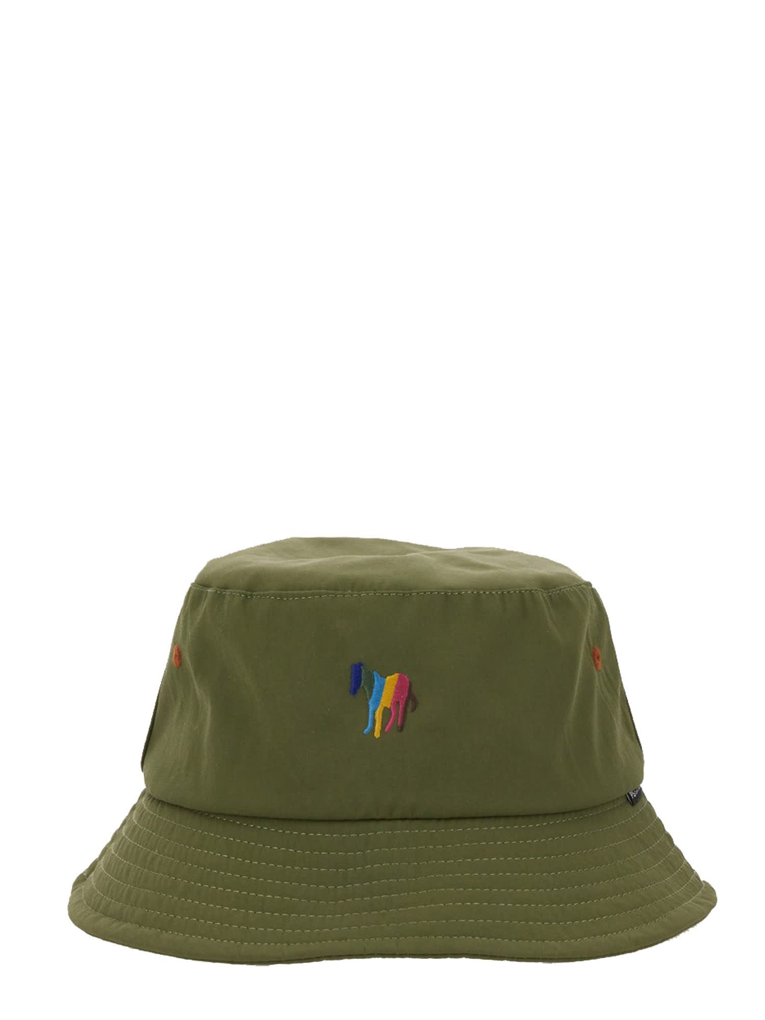 Ps By Paul Smith Ps Paul Smith Zebra Bucket Hat In Militare