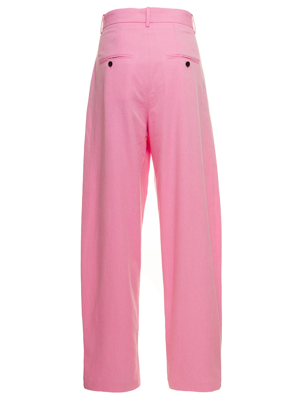 Shop Isabel Marant Sopiaeva Baby Pink Palazzo Pants With Belt Loops In Viscose And Cotton Woman