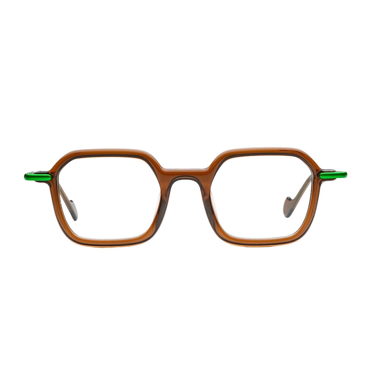 Matttew Fruity 1868 Marrone Verde Glasses In Brown