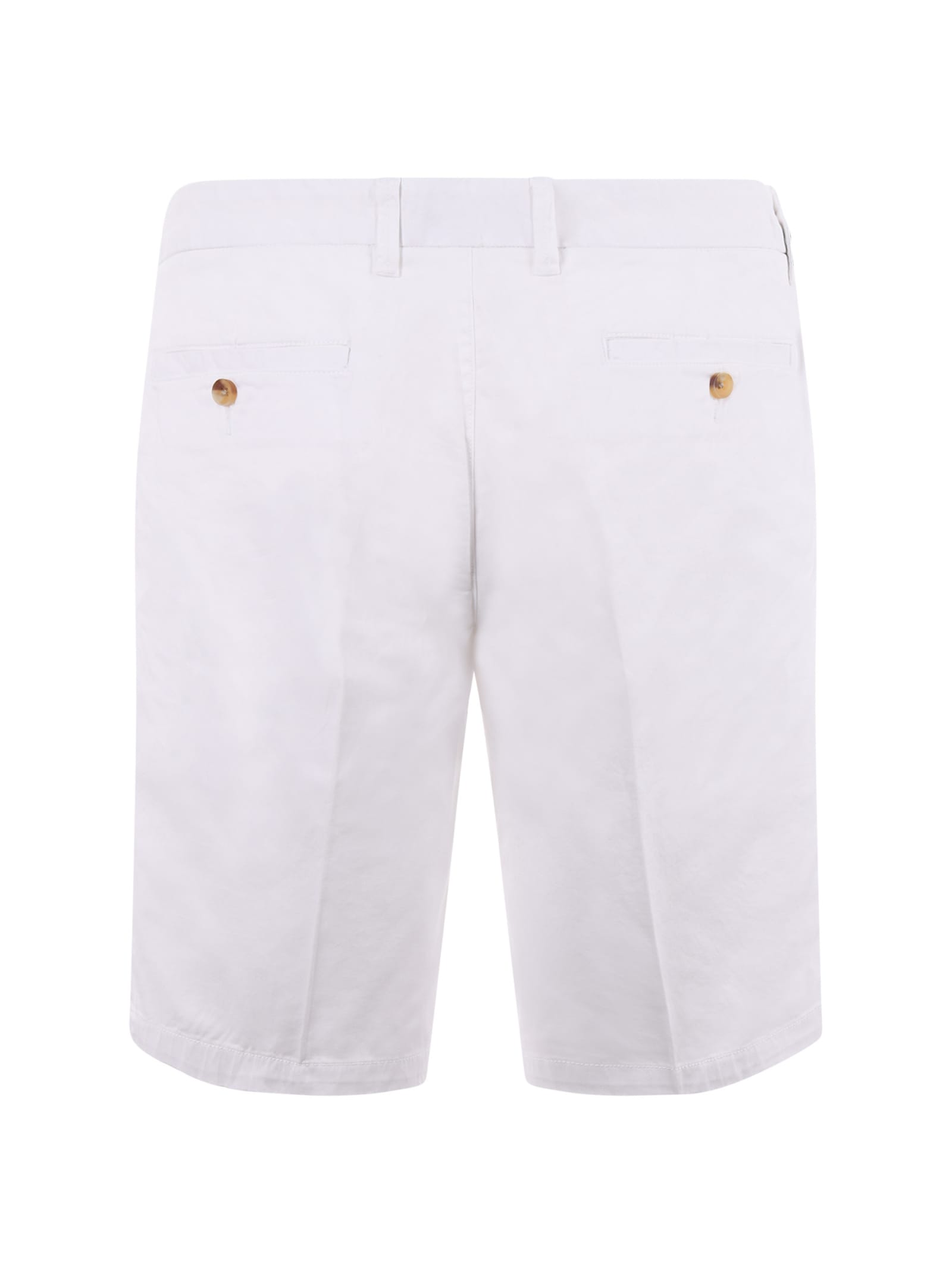 Shop Blauer Shorts In Bianco