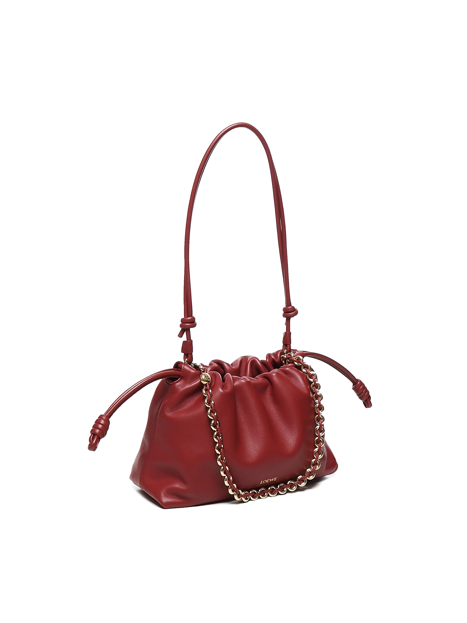 Loewe Medium Flamenco Purse In Lambskin Nappa Leather In Red