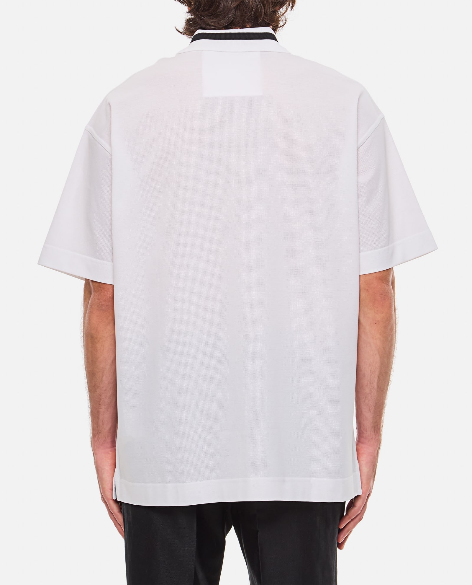 Shop Givenchy Pocket Cotton Polo In White