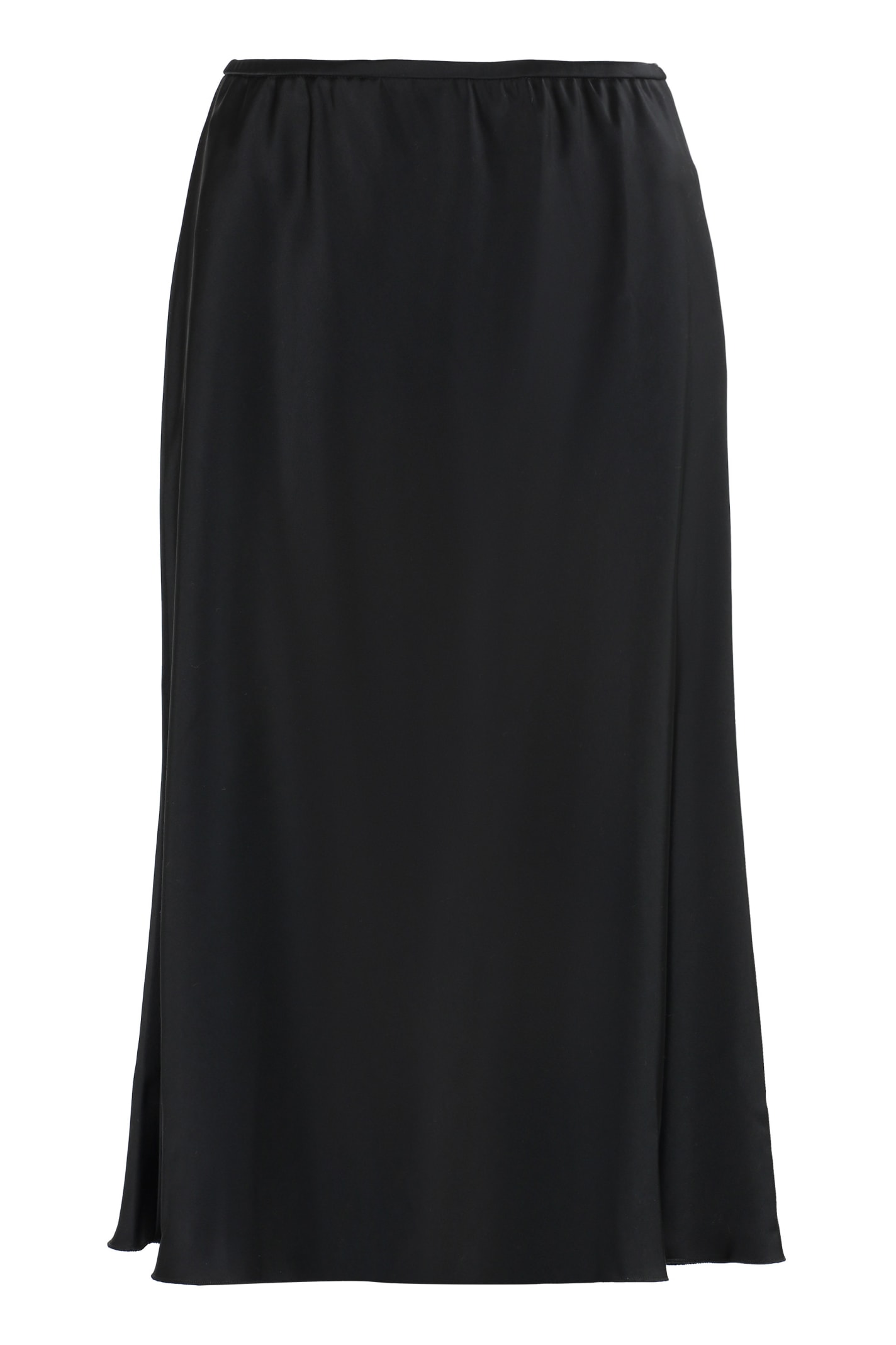 Shop Nanushka Zarina Flared Skirt In Black