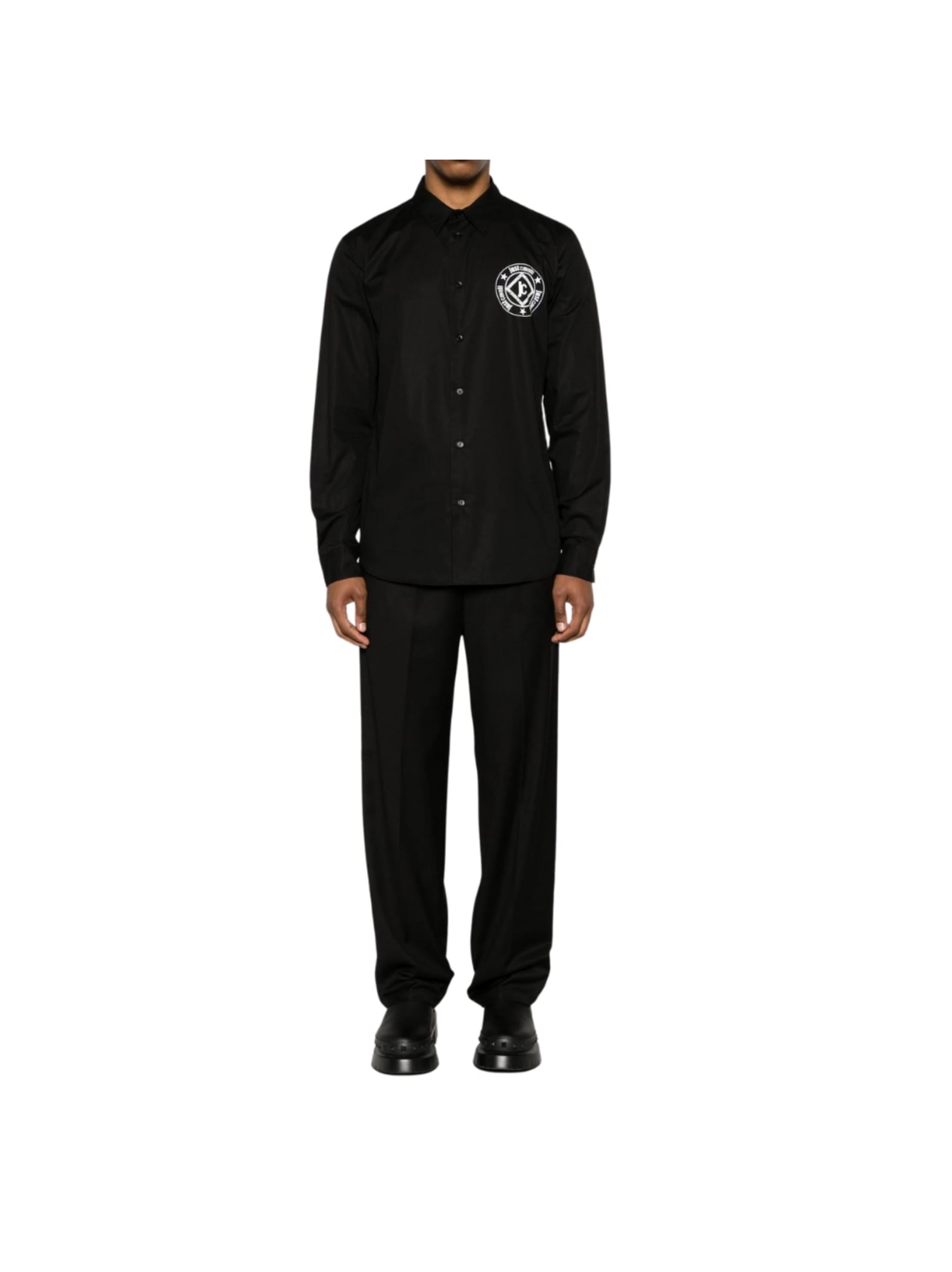 Just Cavalli Mens Shirt In Black