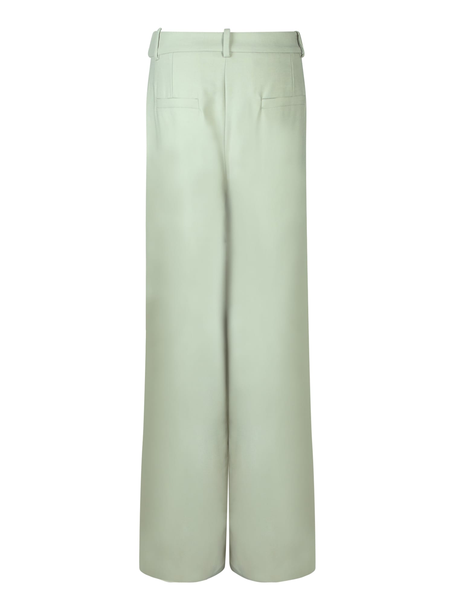 Shop Federica Tosi Sage Green Tailored Trousers
