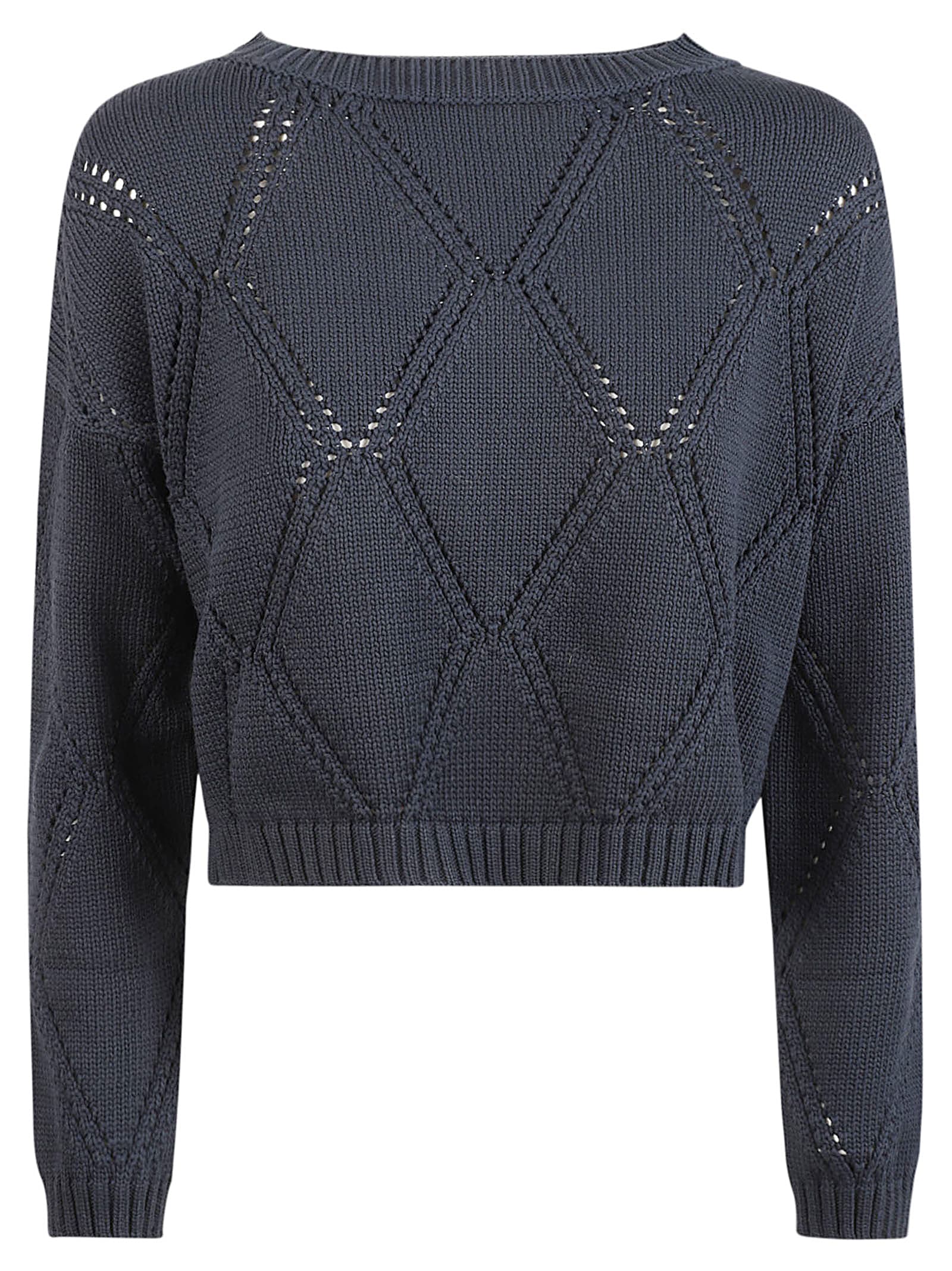 Shop Weekend Max Mara Abbozzi Sweatshirt In Navy