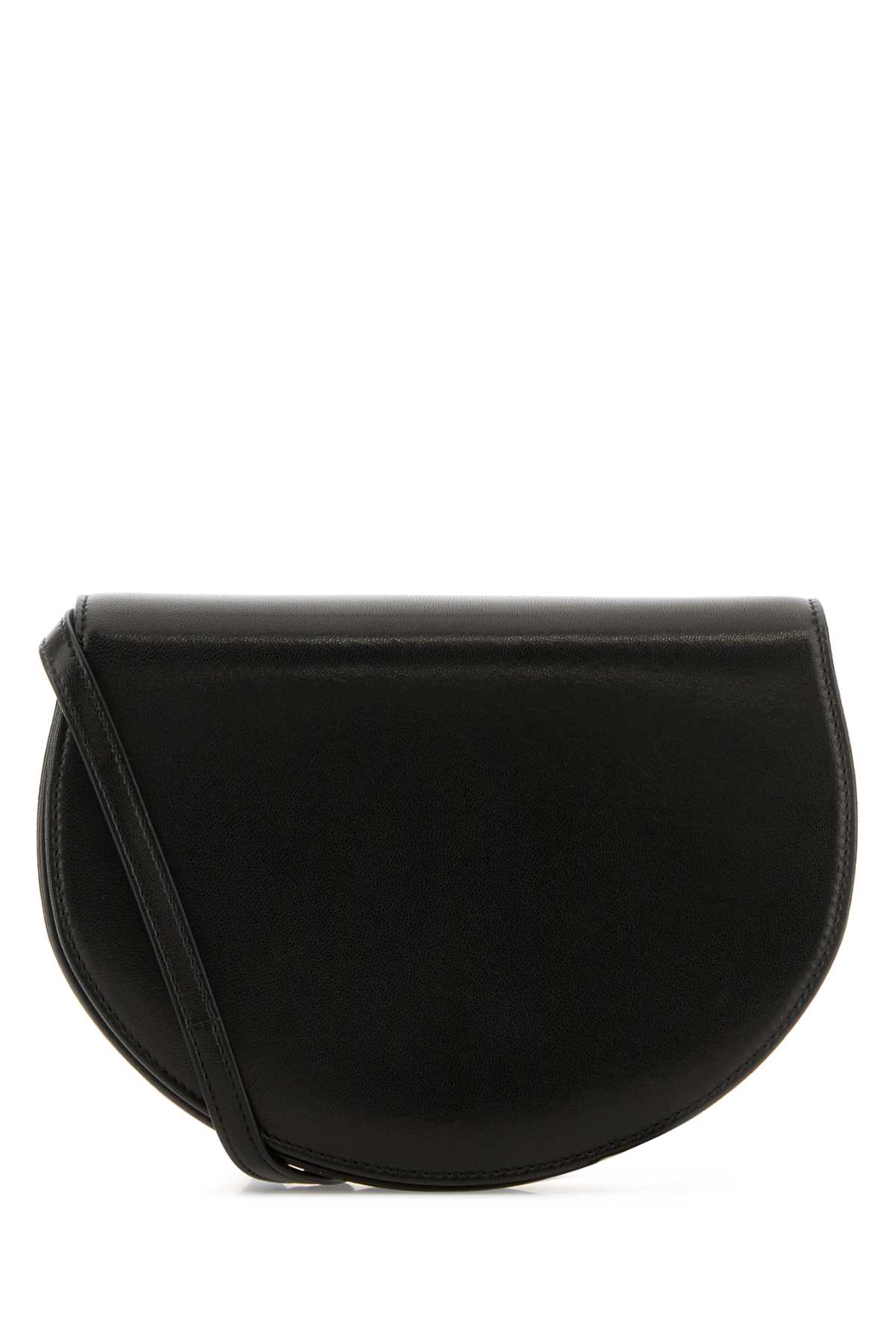 Black Leather Canteen Shoulder Bag